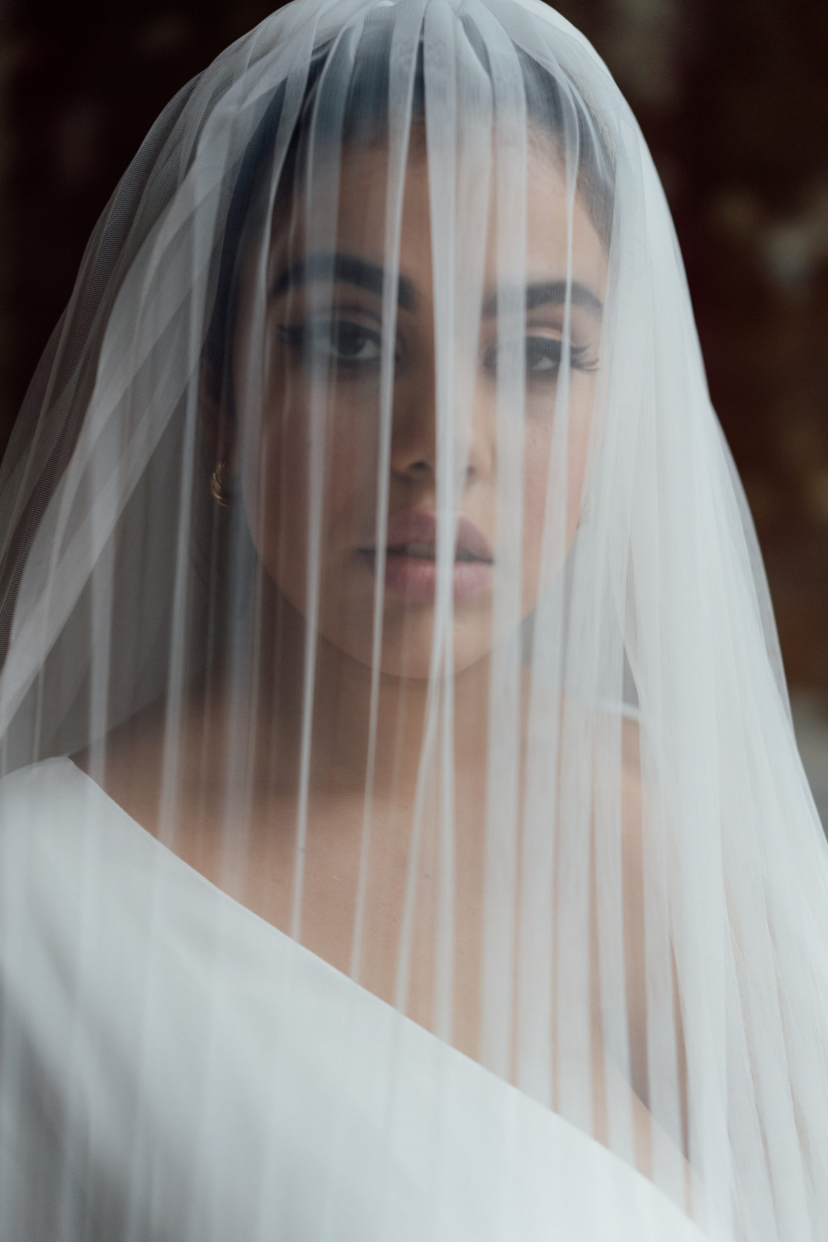 Andrea Hawkes Bridal Mila Tulle Pleated Wedding Veil