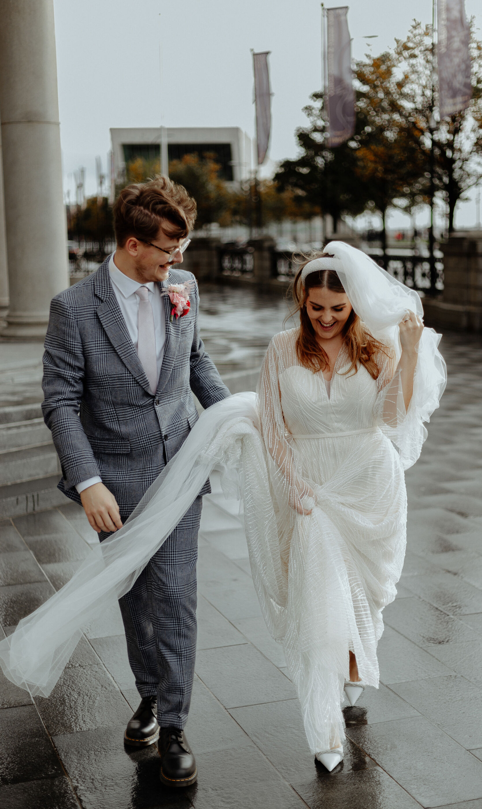 Lizzie in a Catherine Deane Sequin Bridal Gown for her Modern & Colourful Liverpool City Wedding 8 Liverpool City Centre Wedding 99