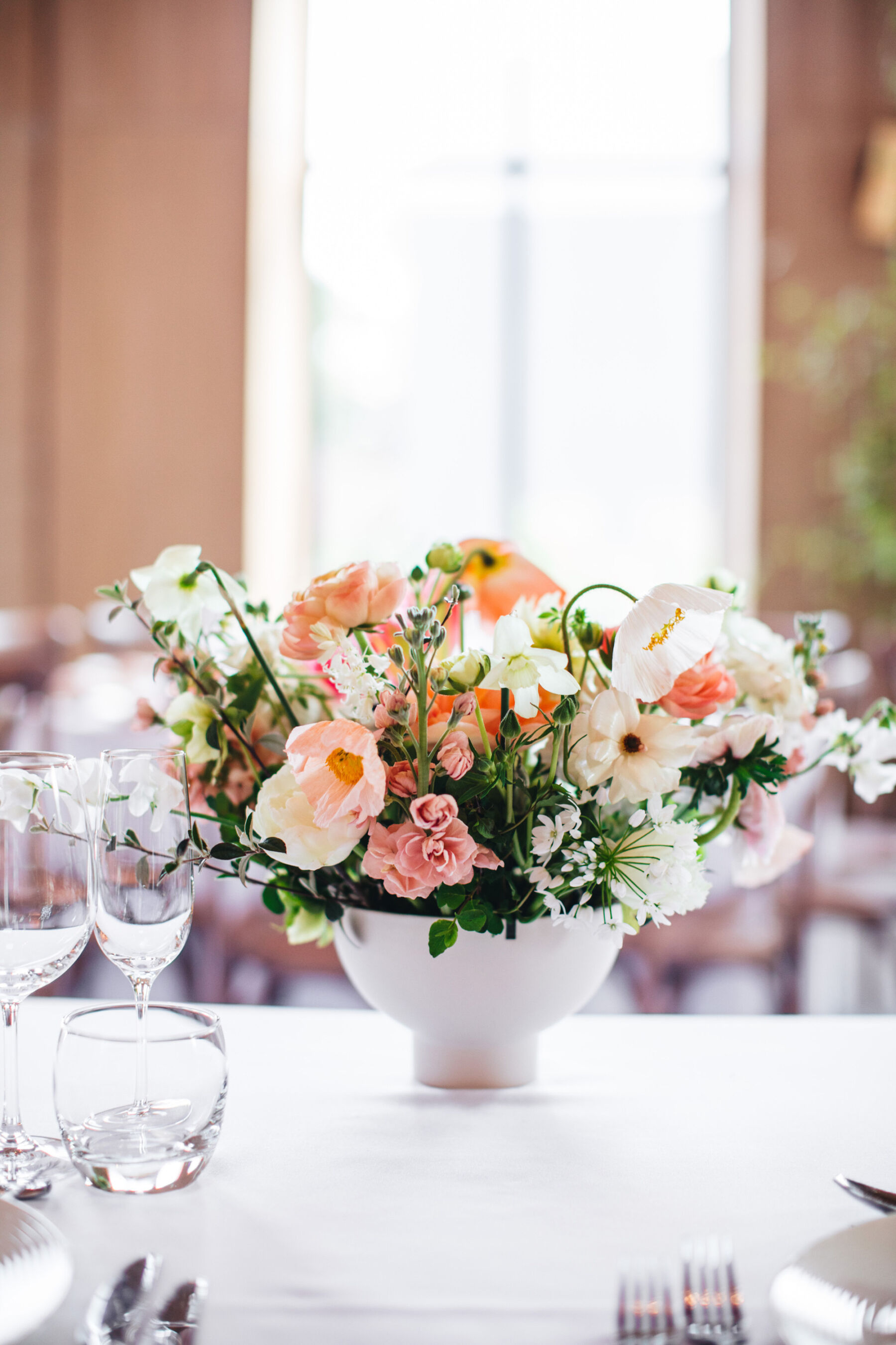 Jess in Rosa Clara, for her Wedding Filled with Seasonal, British Grown Flowers at Dorfold Hall in Cheshire 38 10 Dorfold Hall Wedding Rosa Clara bridal gown