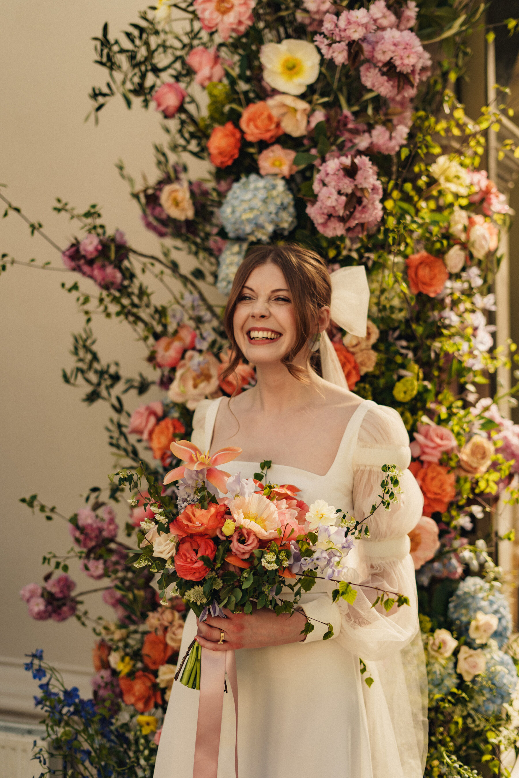 Floral Maximalism and a Contemporary Clover London Bridal Gown for Rebekah and Adam's Hampton Court House Wedding 9 132 Hampton Court House Wedding
