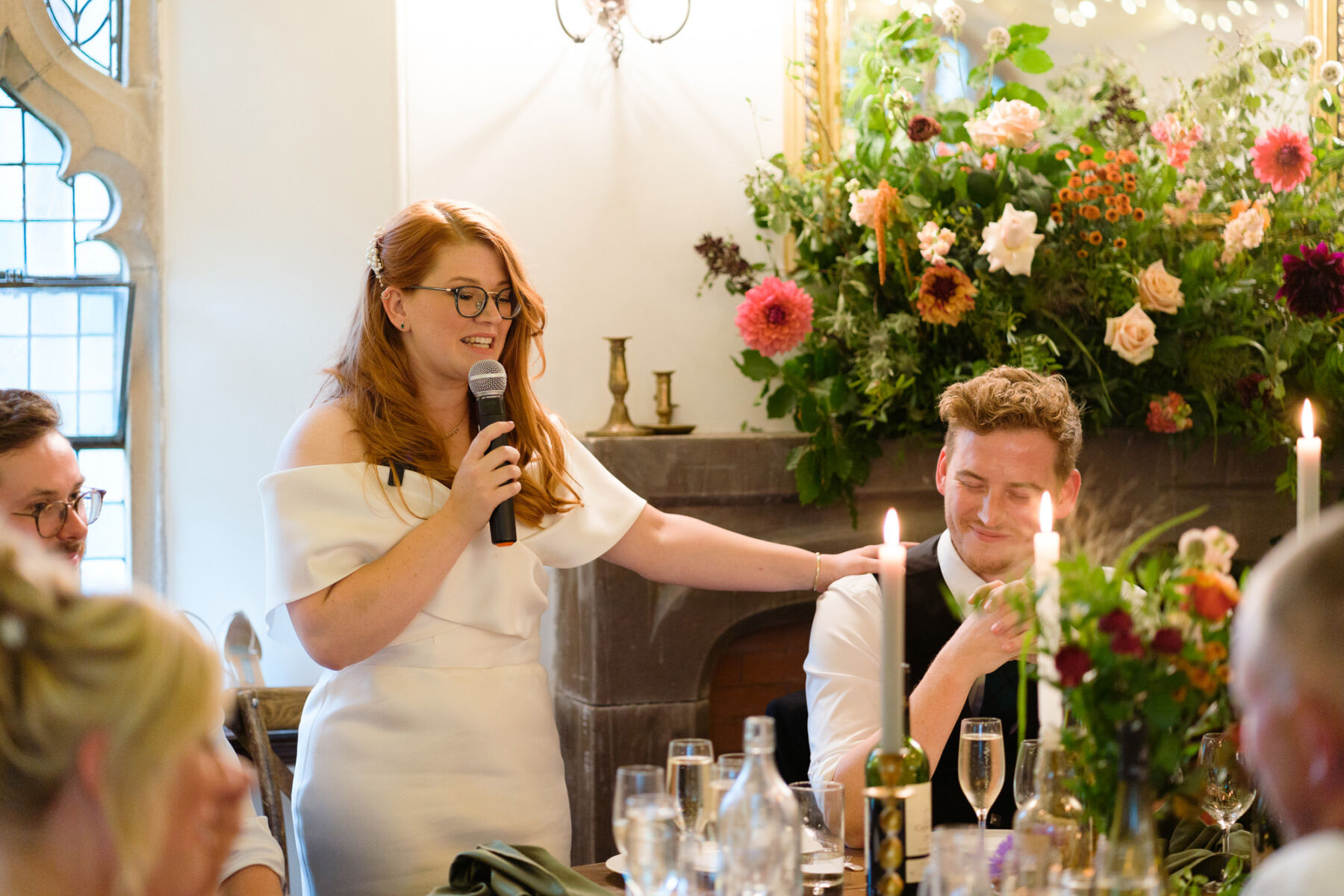 Jade, in Eva Lendel for her Colourful and Elegant Summer Wedding at Cluny Castle in Aberdeenshire 39 143 Cluny Castle Wedding