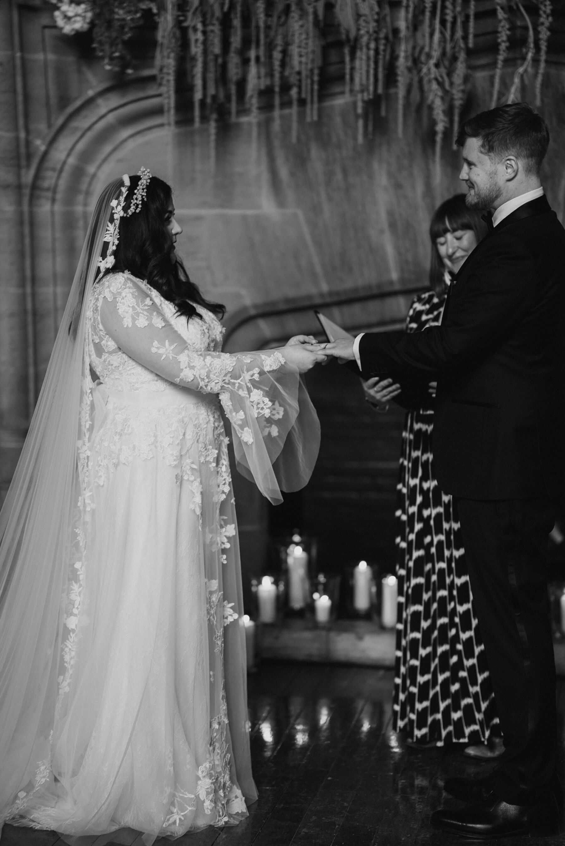 The Bride wore Marchesa for Pronovias for her Classy Black Tie Wedding at Cowdray House with Arabic Cultural Influences 26 28 Cowdray House wedding Marchesa for Pronovias bridal gown