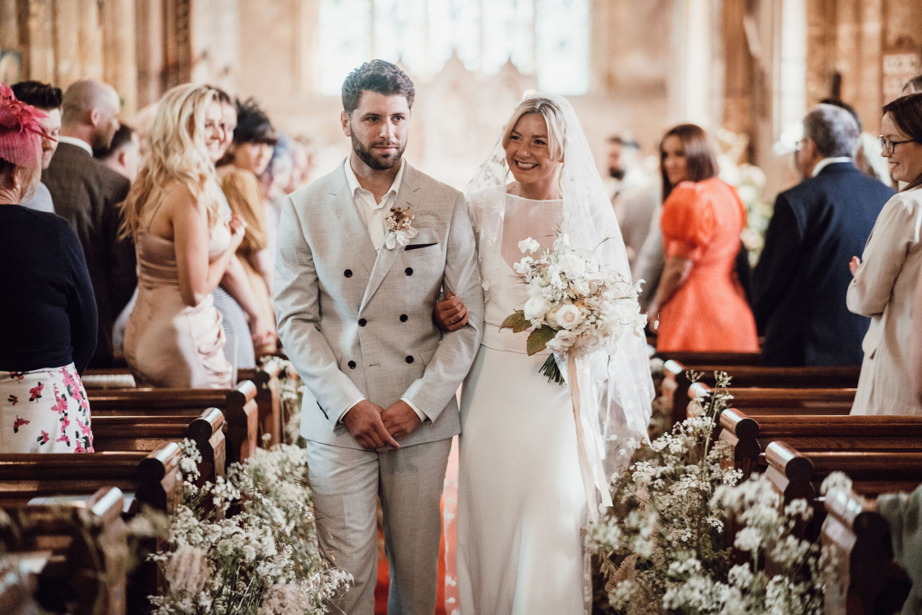 28 Rolling in Roses bride North Yorkshire wedding