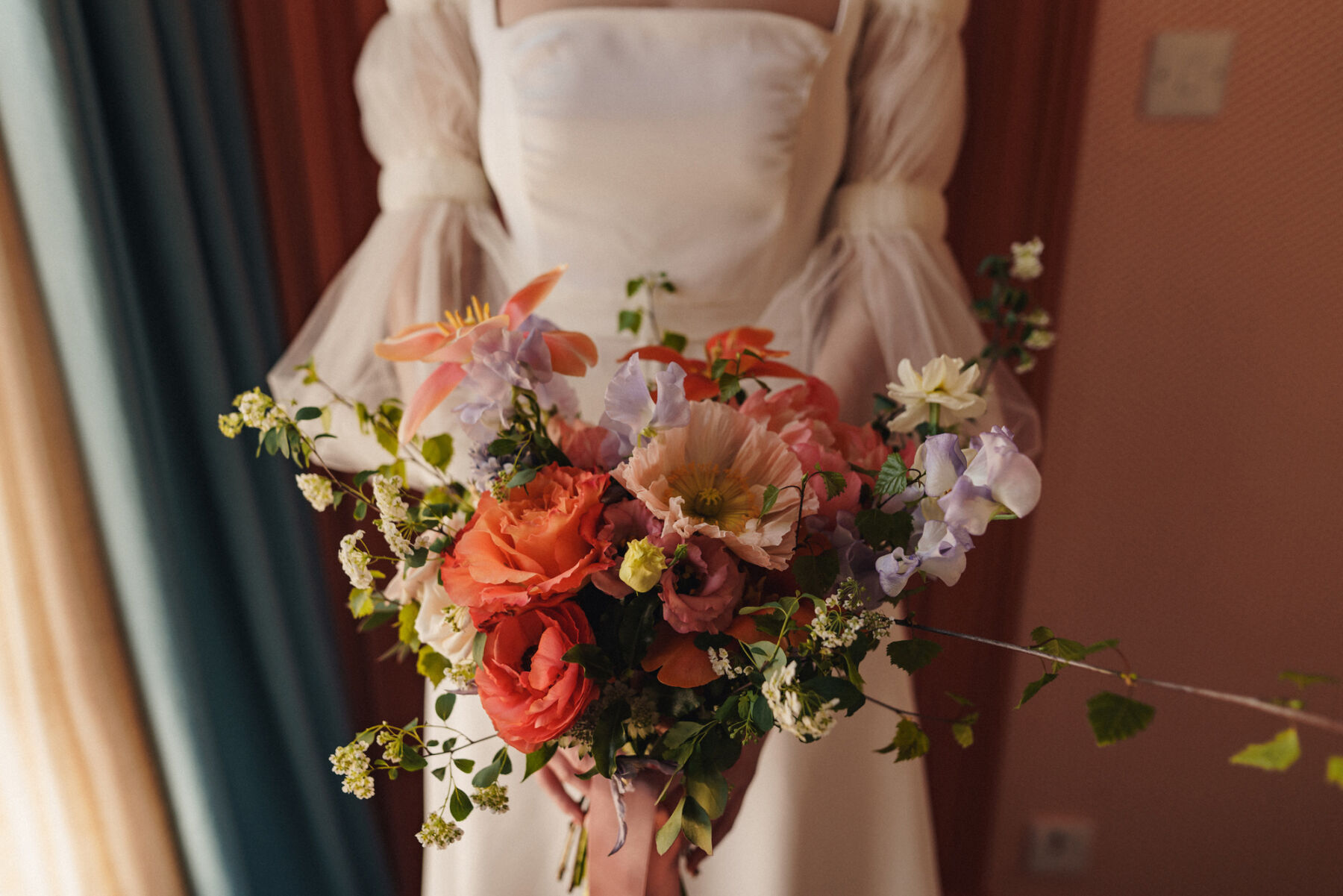 Floral Maximalism and a Contemporary Clover London Bridal Gown for Rebekah and Adam's Hampton Court House Wedding 8 4 Hampton Court House Wedding