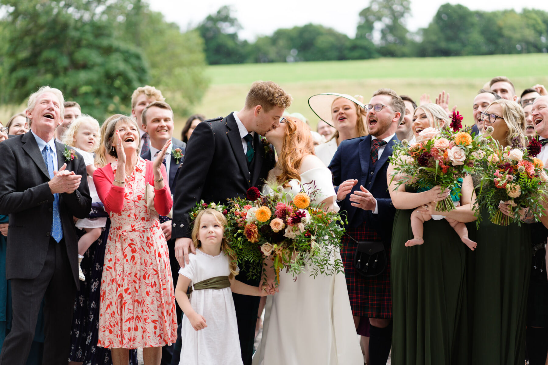 Jade, in Eva Lendel for her Colourful and Elegant Summer Wedding at Cluny Castle in Aberdeenshire 10 401 JadeHugh