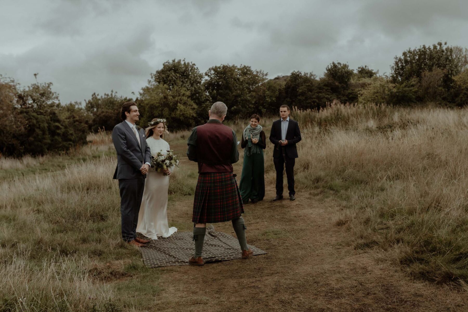 A Shona Joy Dress for a Romantic and Atmospheric 1930's Inspired Elopement in Edinburgh 17 41 Blackford Hill Edinburgh Elopement Shona Joy Dress