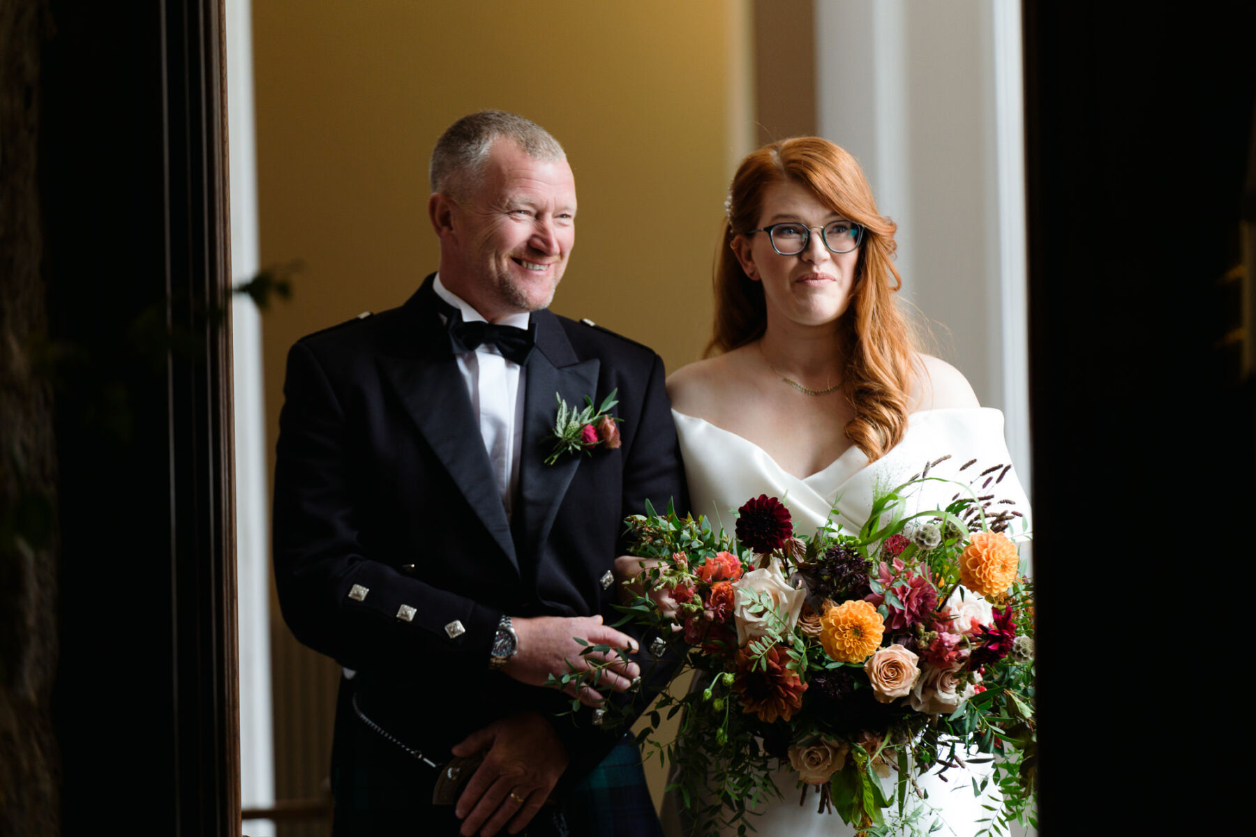 Jade, in Eva Lendel for her Colourful and Elegant Summer Wedding at Cluny Castle in Aberdeenshire 20 46 Cluny Castle Wedding