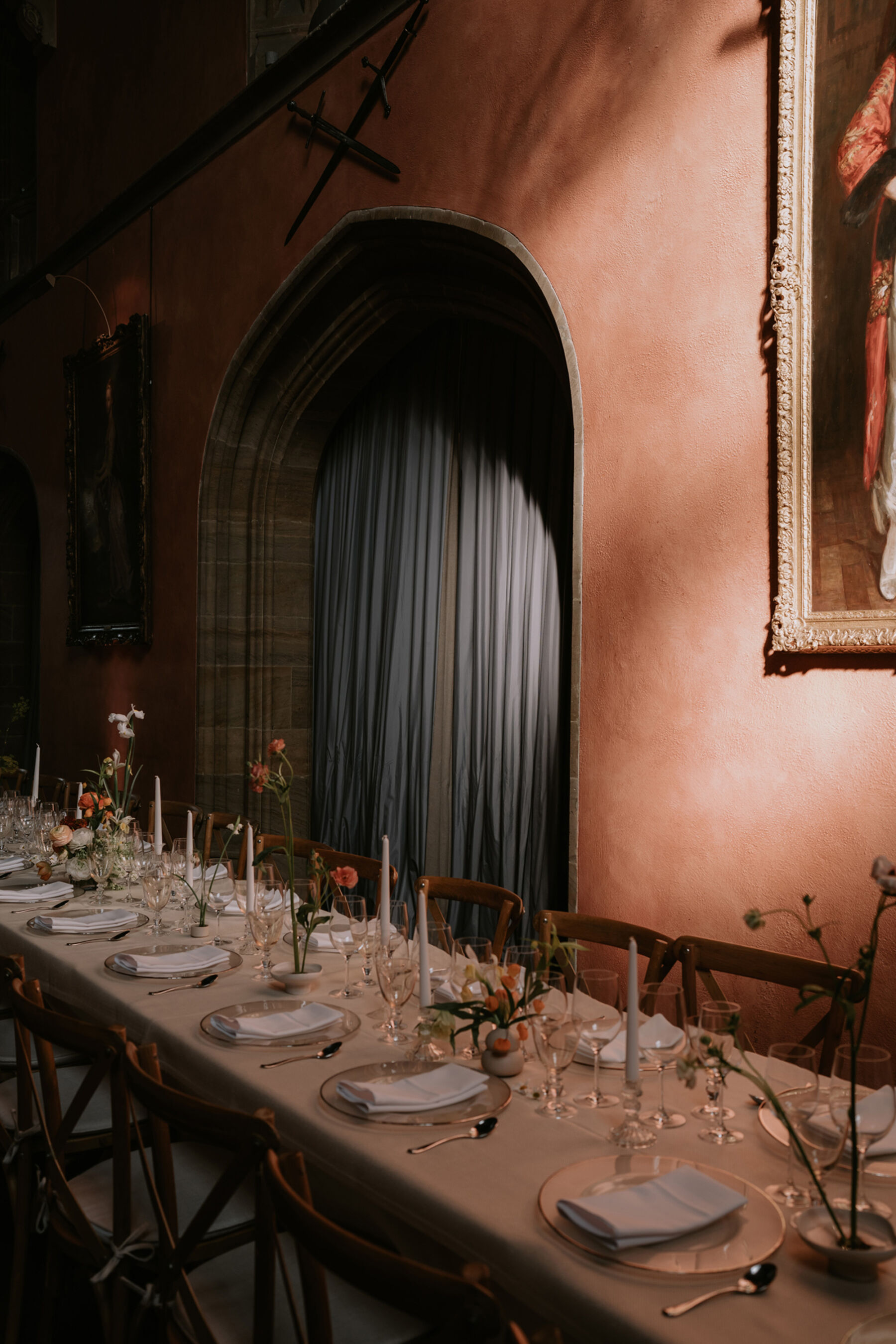 The Bride wore Marchesa for Pronovias for her Classy Black Tie Wedding at Cowdray House with Arabic Cultural Influences 46 47 Cowdray House wedding Marchesa for Pronovias bridal gown