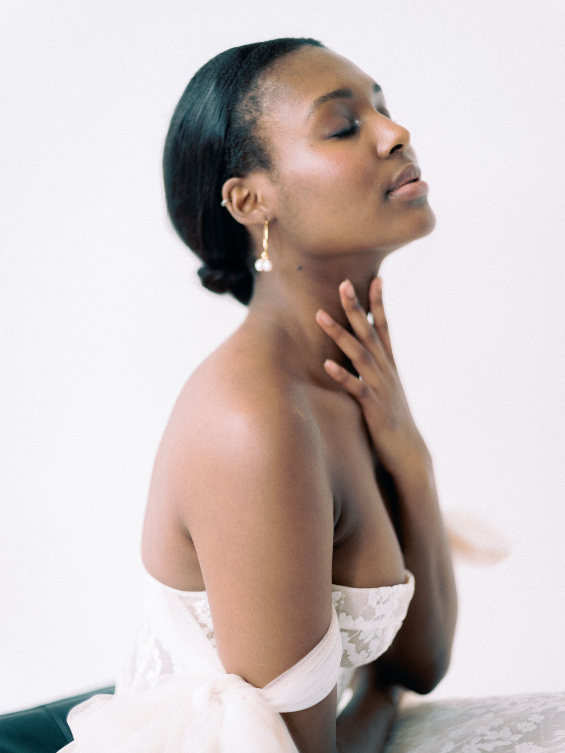 The Bridal Muse, Featuring Berta Bride, Pronovias & Nora Ivy 6 Black bride with soft pink lipstick