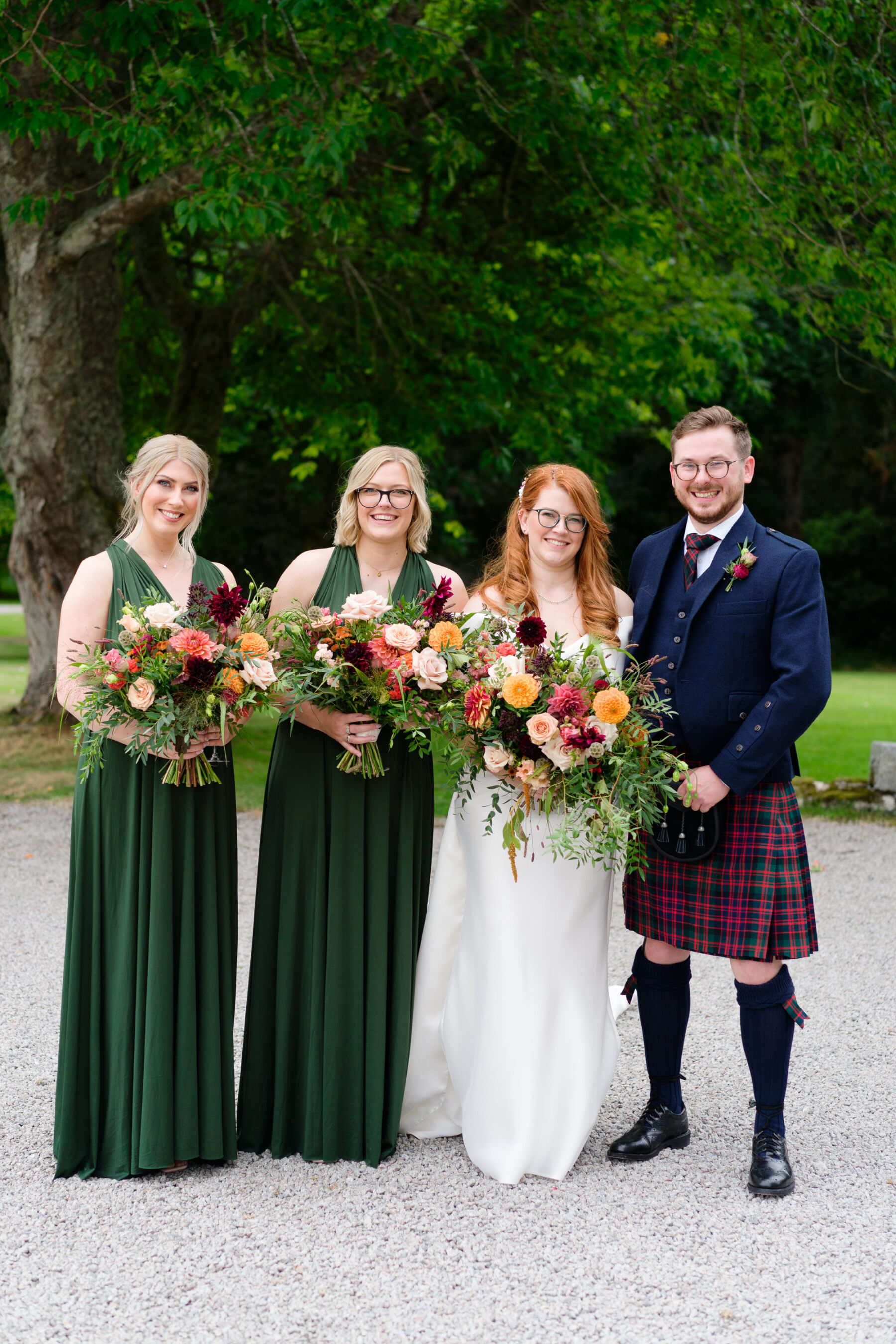 Jade, in Eva Lendel for her Colourful and Elegant Summer Wedding at Cluny Castle in Aberdeenshire 17 79 Cluny Castle Wedding