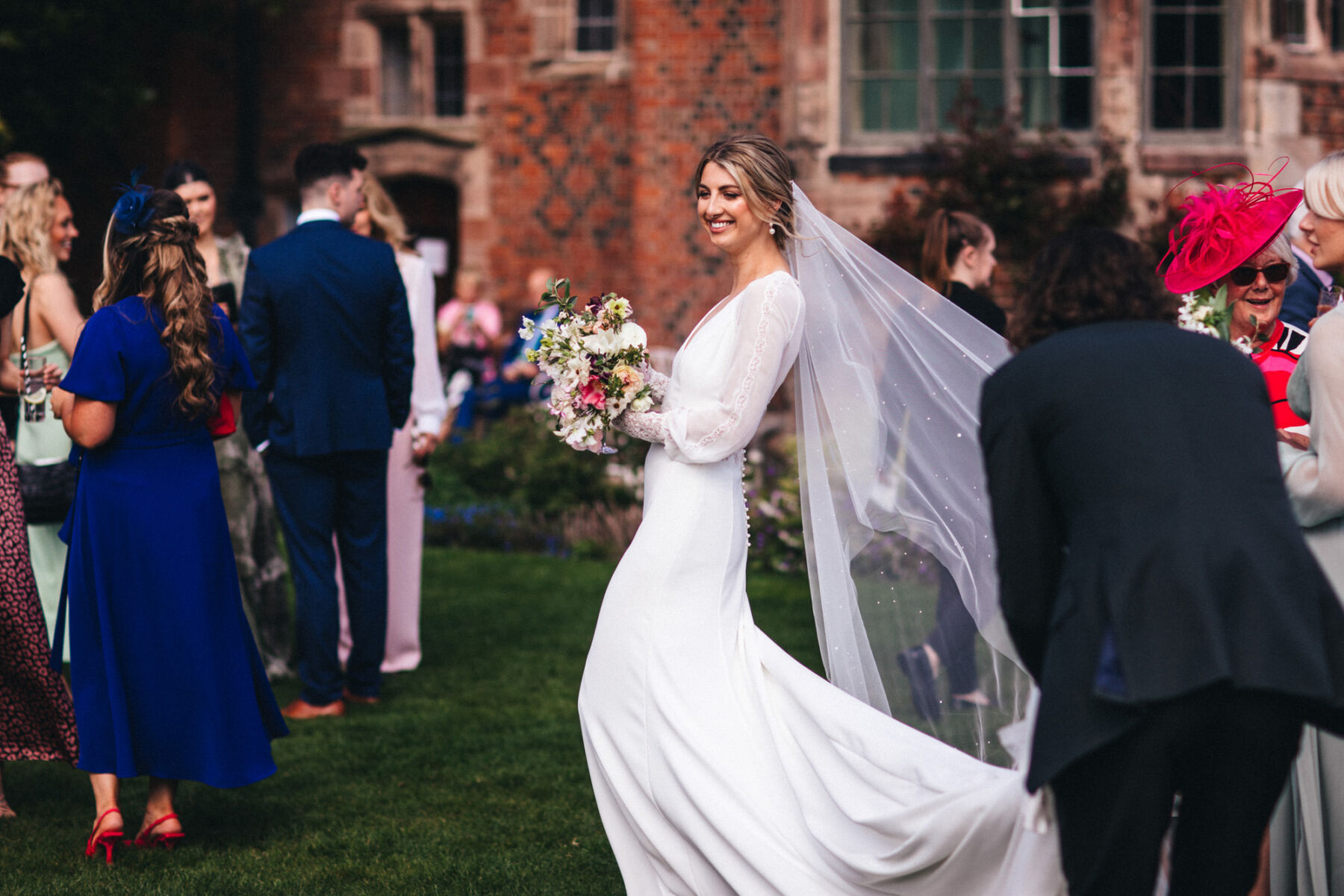 87 Dorfold Hall Wedding Rosa Clara bridal gown