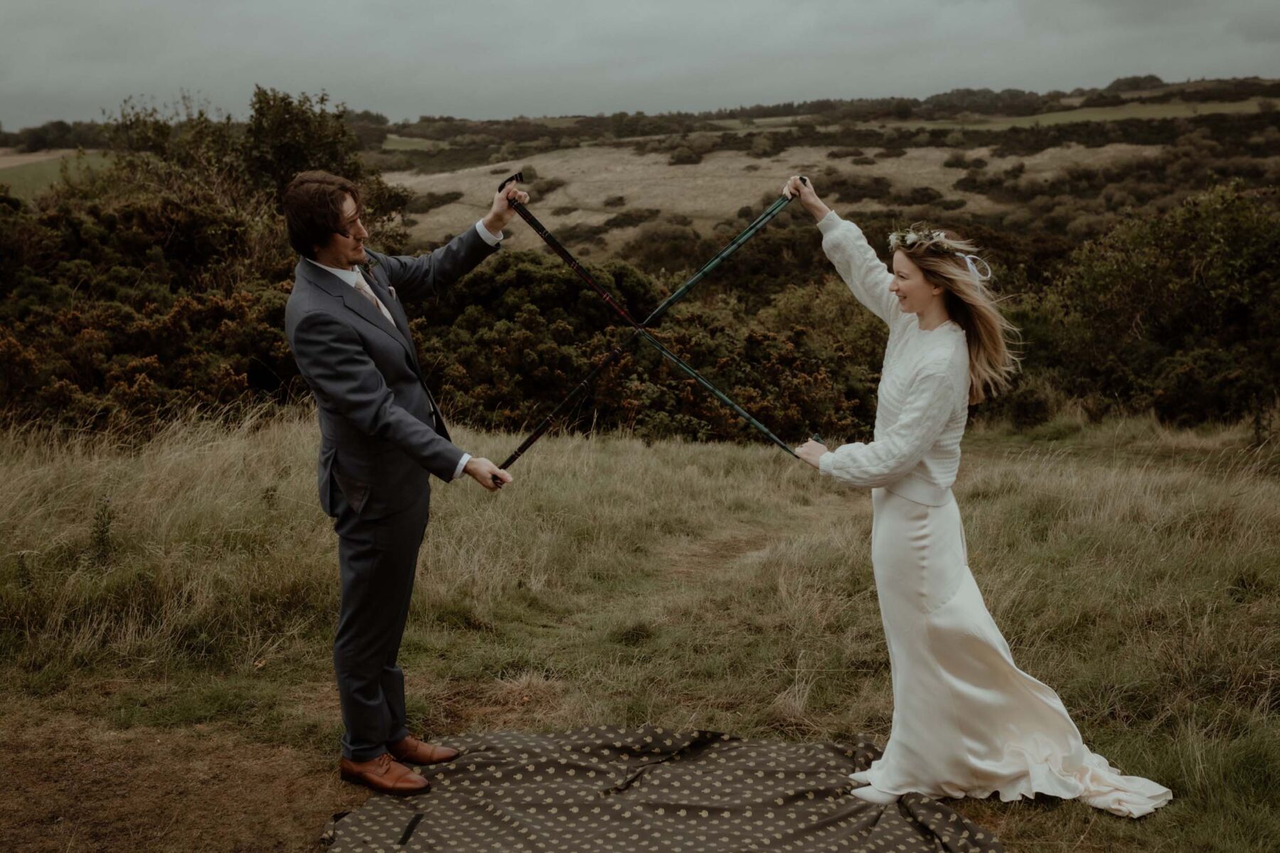 A Shona Joy Dress for a Romantic and Atmospheric 1930's Inspired Elopement in Edinburgh 32 94 Blackford Hill Edinburgh Elopement Shona Joy Dress