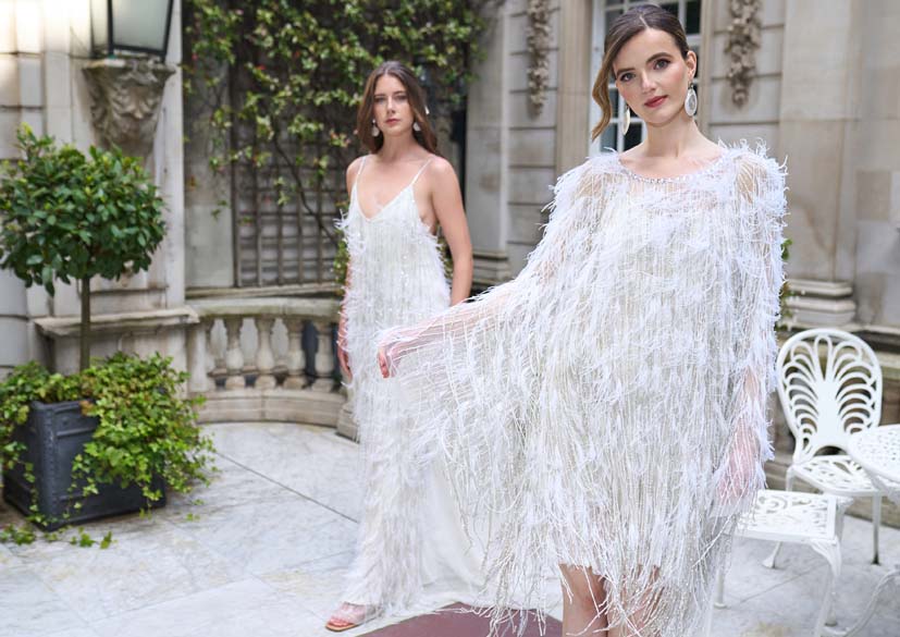 12 Feather Dress Options for Brides Who Want a Touch of Glamour on