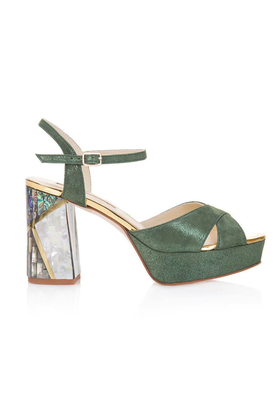 Zahara Verde Pearl Heel Freya Rose London