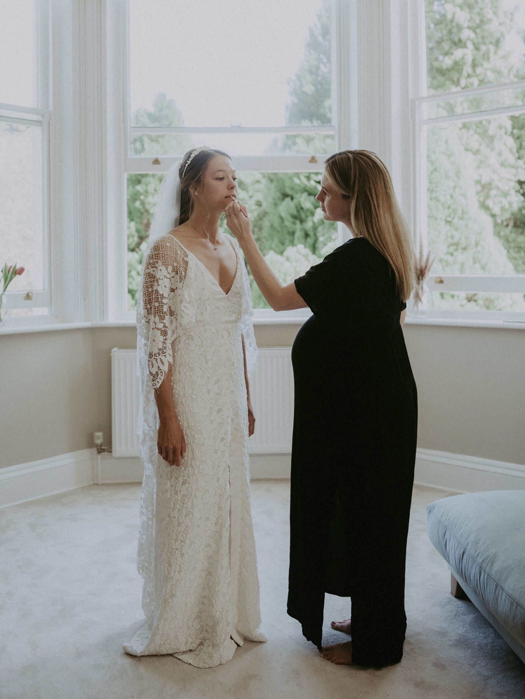 Amanda in Grace Loves Lace for her Relaxed, Nature Inspired Wedding Held in Her Garden at Home 9 129 Grace Loves Lace bride wedding at home 1