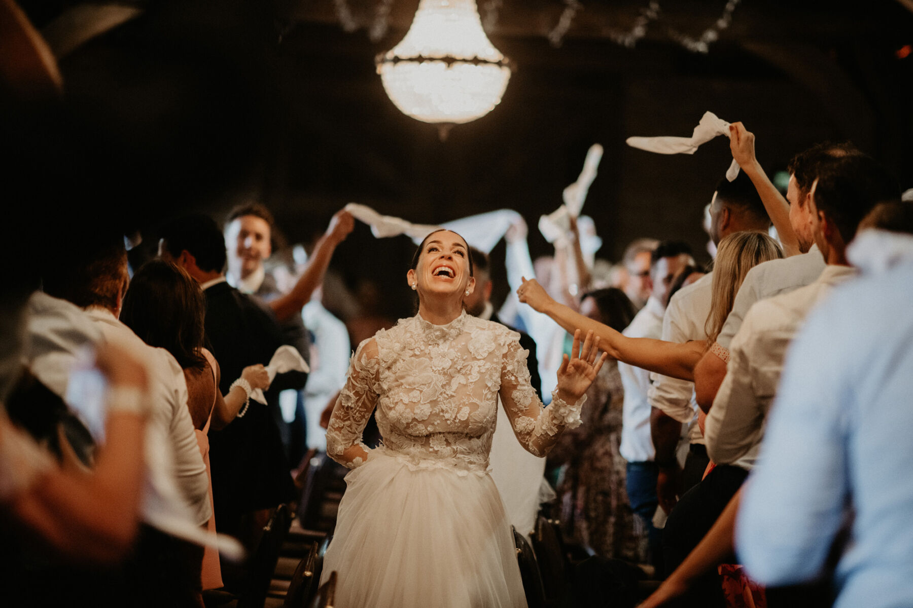 J Andreatta wedding dress. Tythe Barn wedding venue, The Cotswolds.