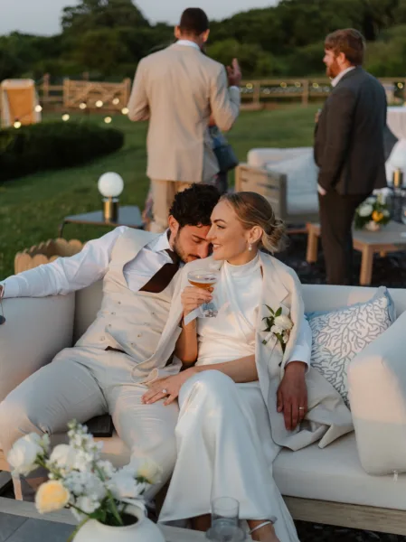 Sunset Photo of wedding couple by Jason Mark Harris