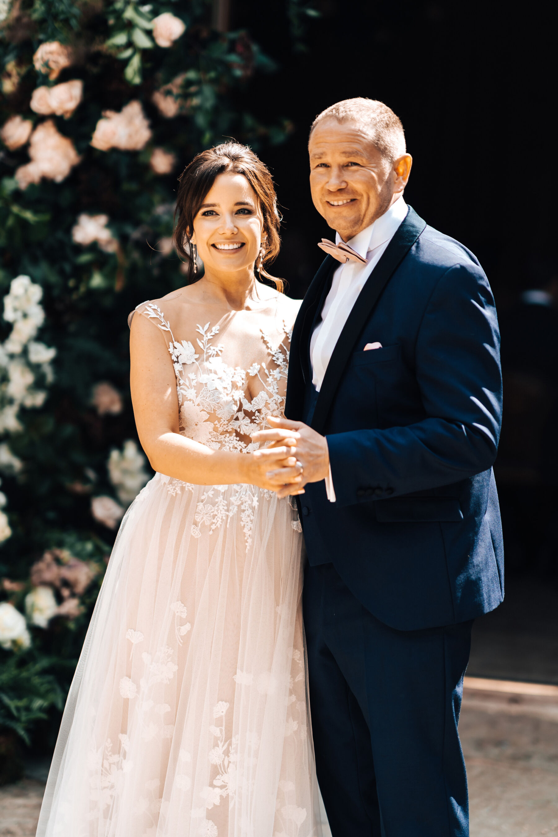 A Tythe Summer in Six Dresses: How Bride Jennifer Found Her Anna Kara Dress 18 Bride in an Anna Kara dress at Tythe Barn wedding venue in the Cotswolds.