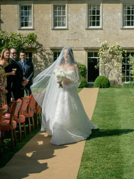 Babington House Bride at her Wedding