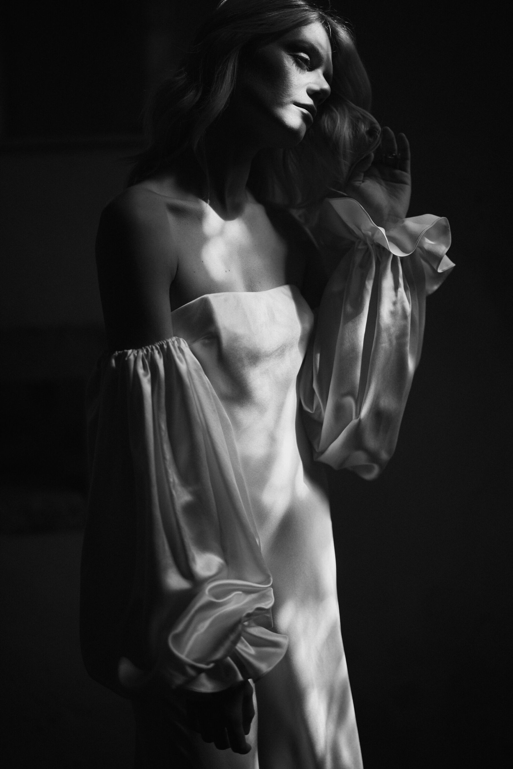 Luna Bea 11 Luna Bea bride, modern ethical sustainable wedding dresses. Sensuous bridal fashion.