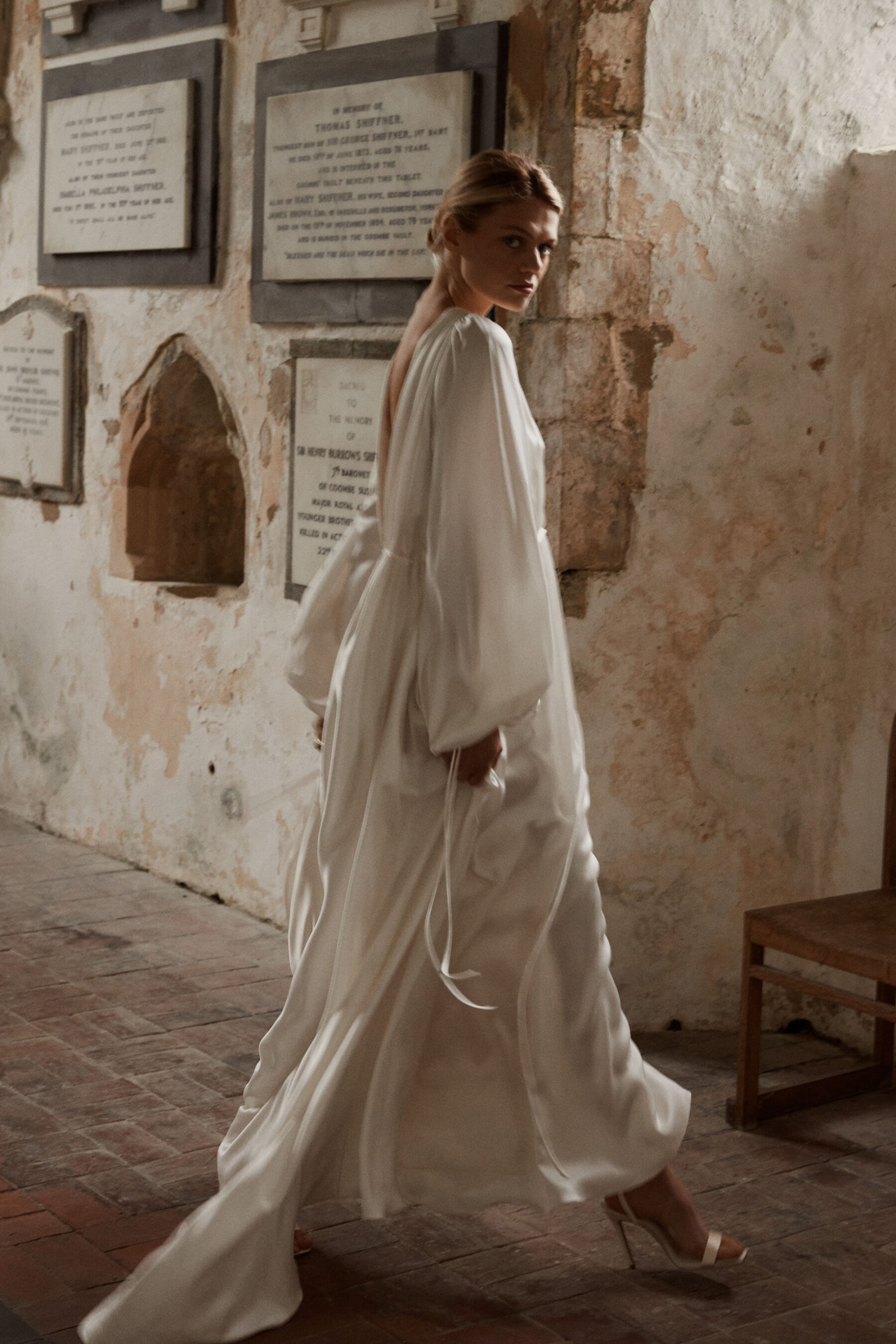 Luna Bea bride, modern ethical sustainable wedding dresses. Sensuous bridal fashion.