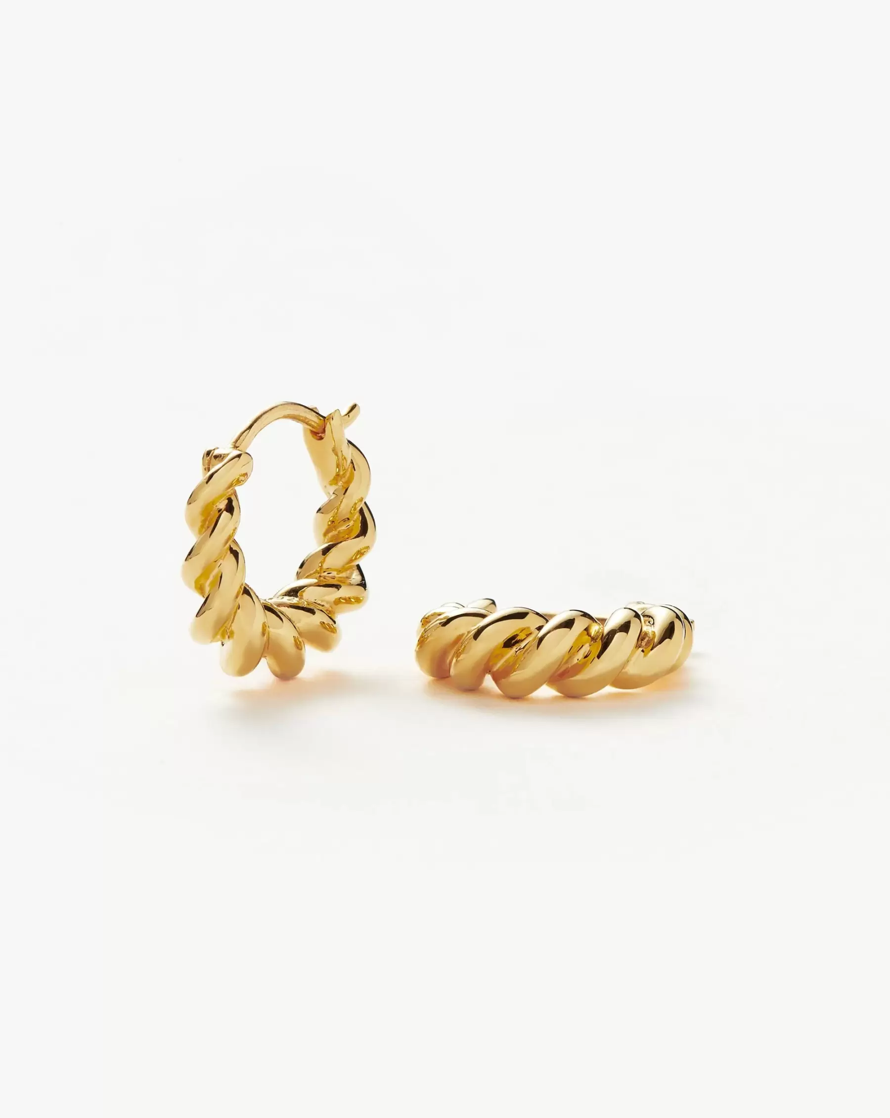 Missoma Mini Tidal Hoop Gold Earrings