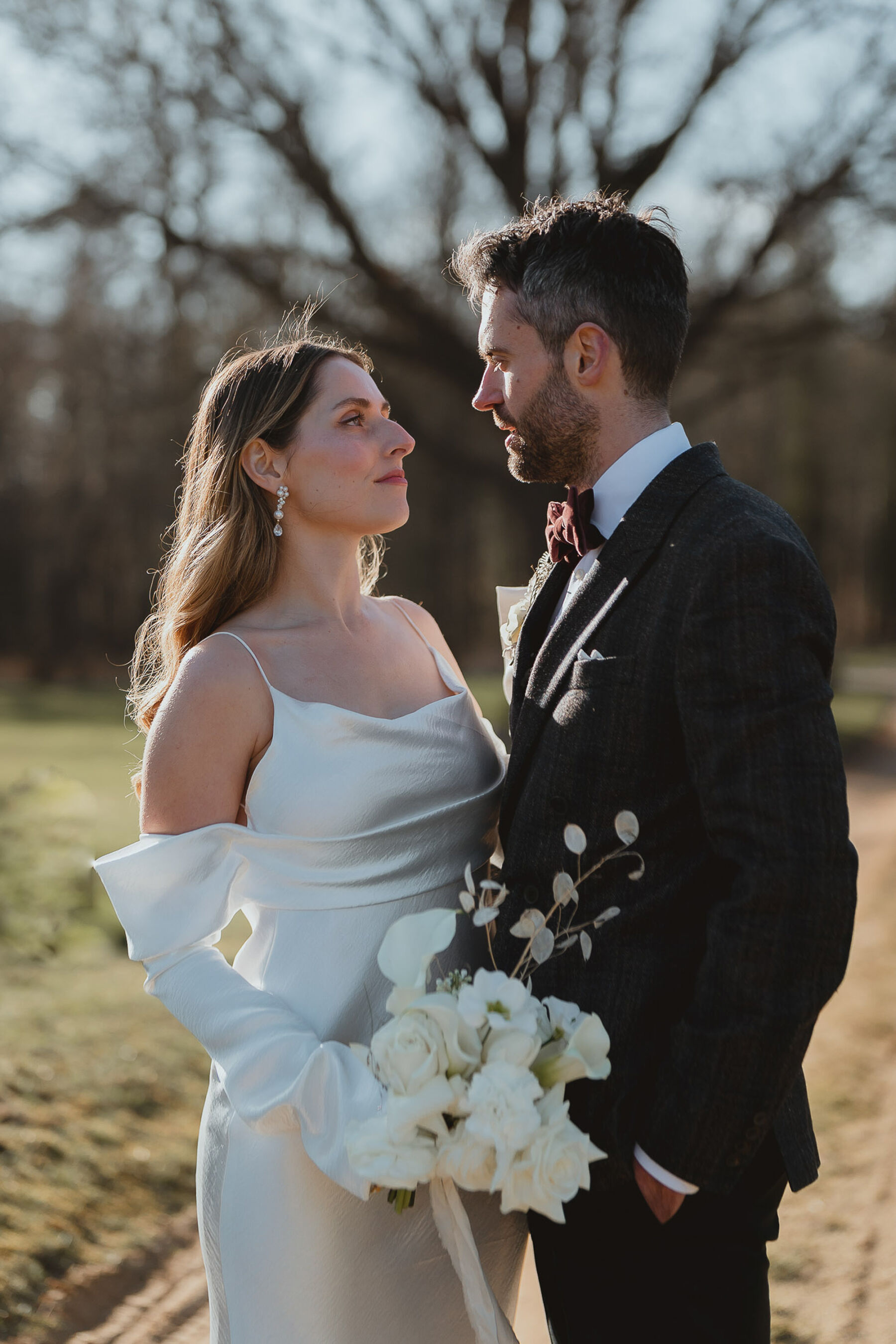 Poppy wore Newhite for her Classy Modern Wedding at Butley Priory in Suffolk 34 111 Newhite gown Butley Priory Wedding