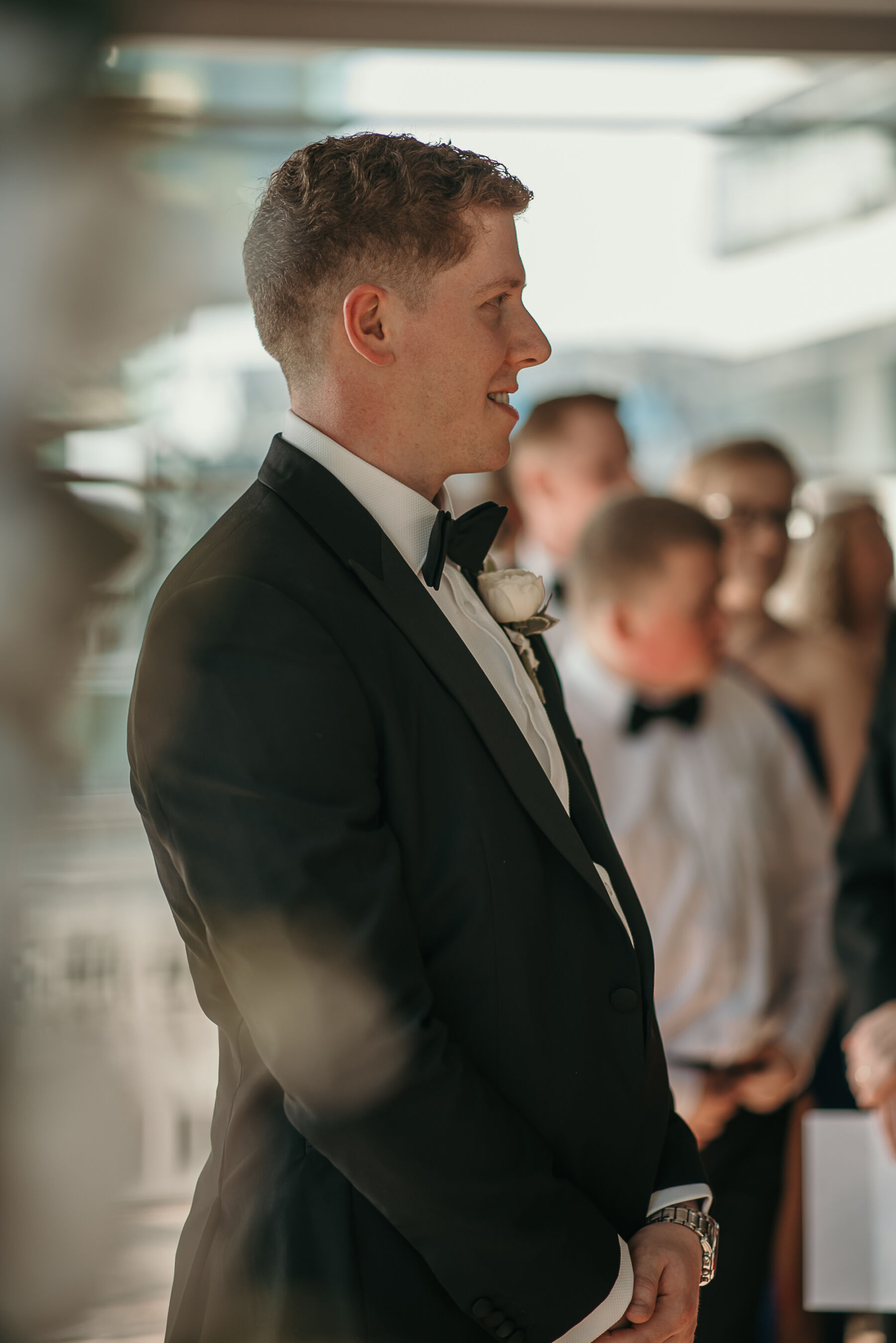 A Modern & Elegant Manchester Hall Wedding for Hannah in Theia Couture 14 123 Manchester Hall wedding