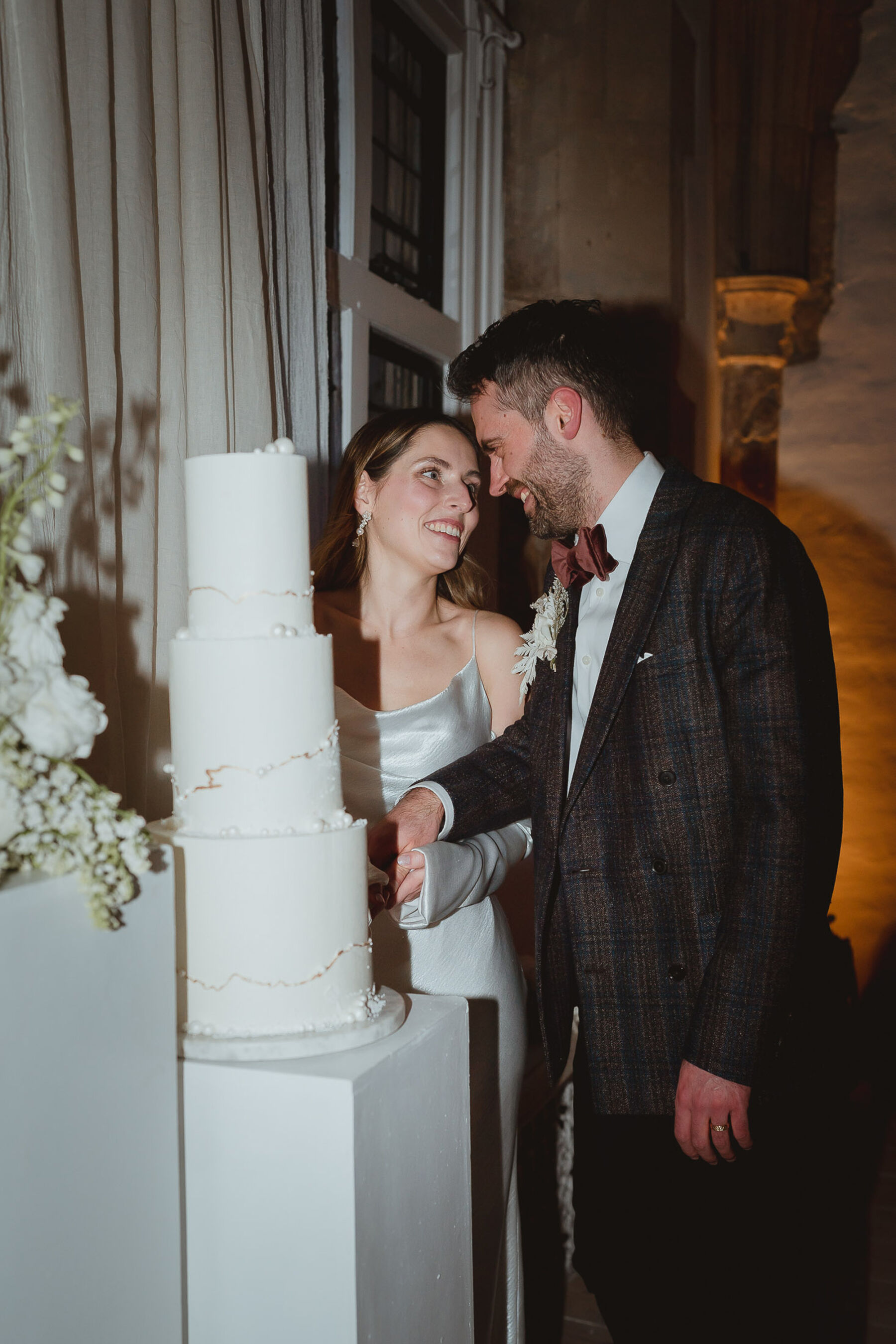 Poppy wore Newhite for her Classy Modern Wedding at Butley Priory in Suffolk 53 134 Newhite gown Butley Priory Wedding