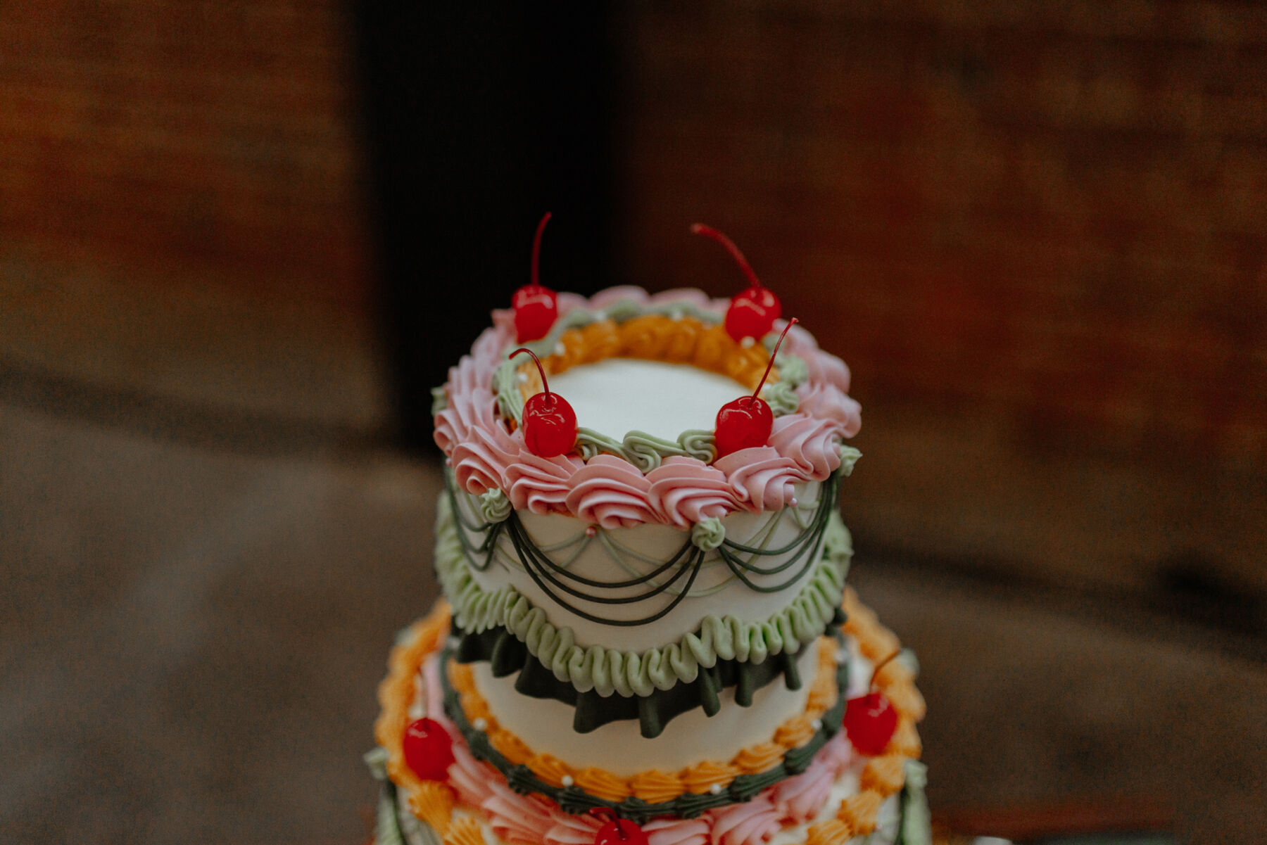 Emily wore Rolling in Roses for her Mid Century Inspired Wedding to Ben 50 148 Rolling in Roses wedding dress