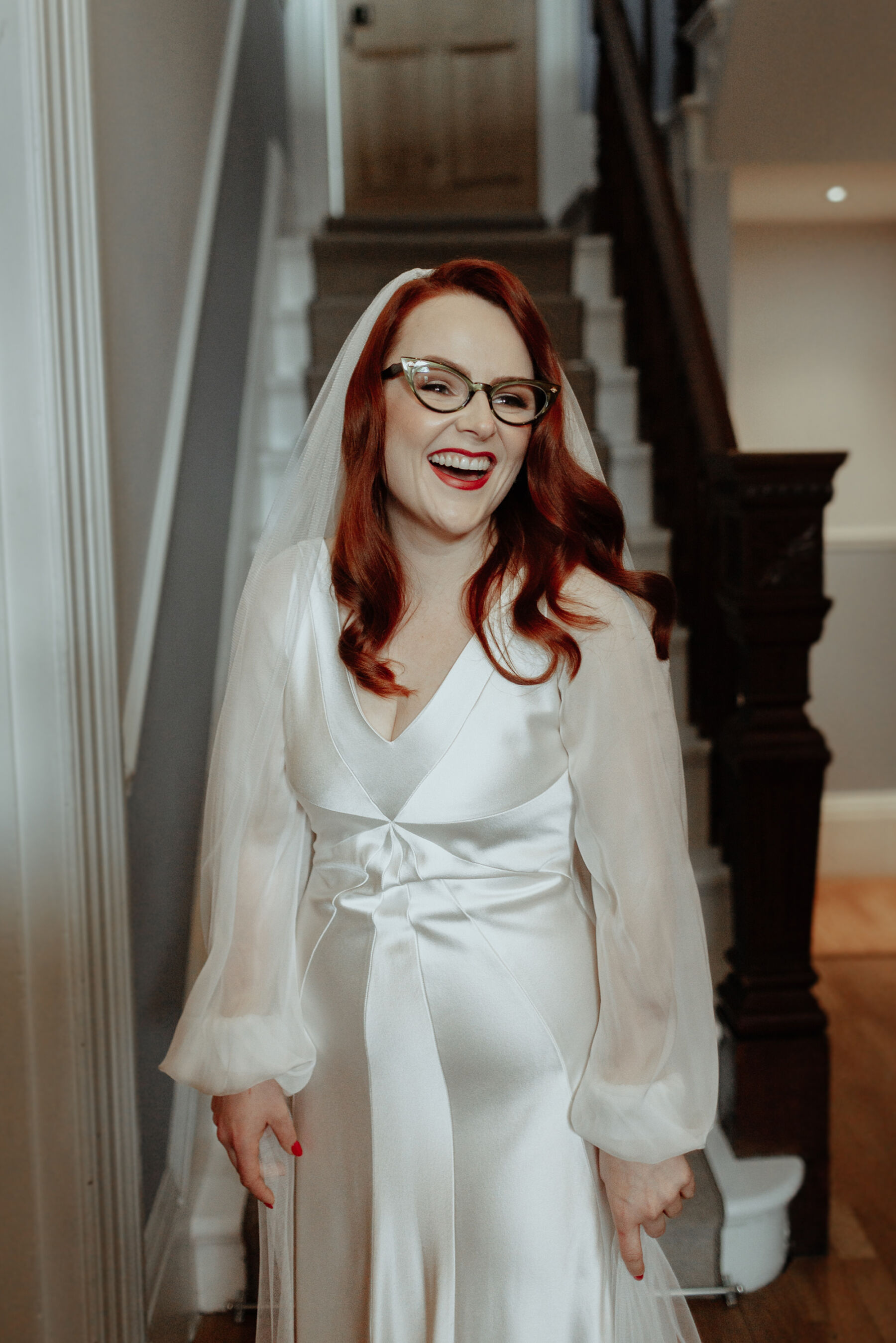 Emily wore Rolling in Roses for her Mid Century Inspired Wedding to Ben 17 26 Rolling in Roses wedding dress
