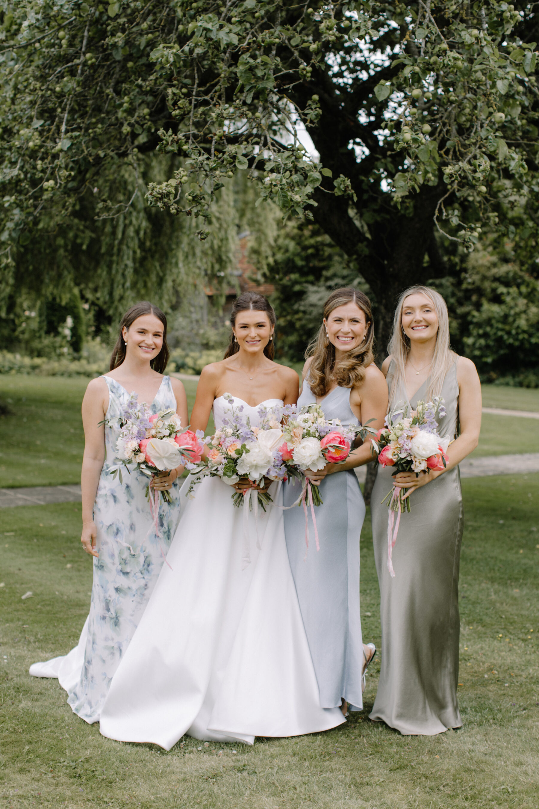 Jimmy Choo Pearl Shoes at The Tythe Barn Rustic Wedding