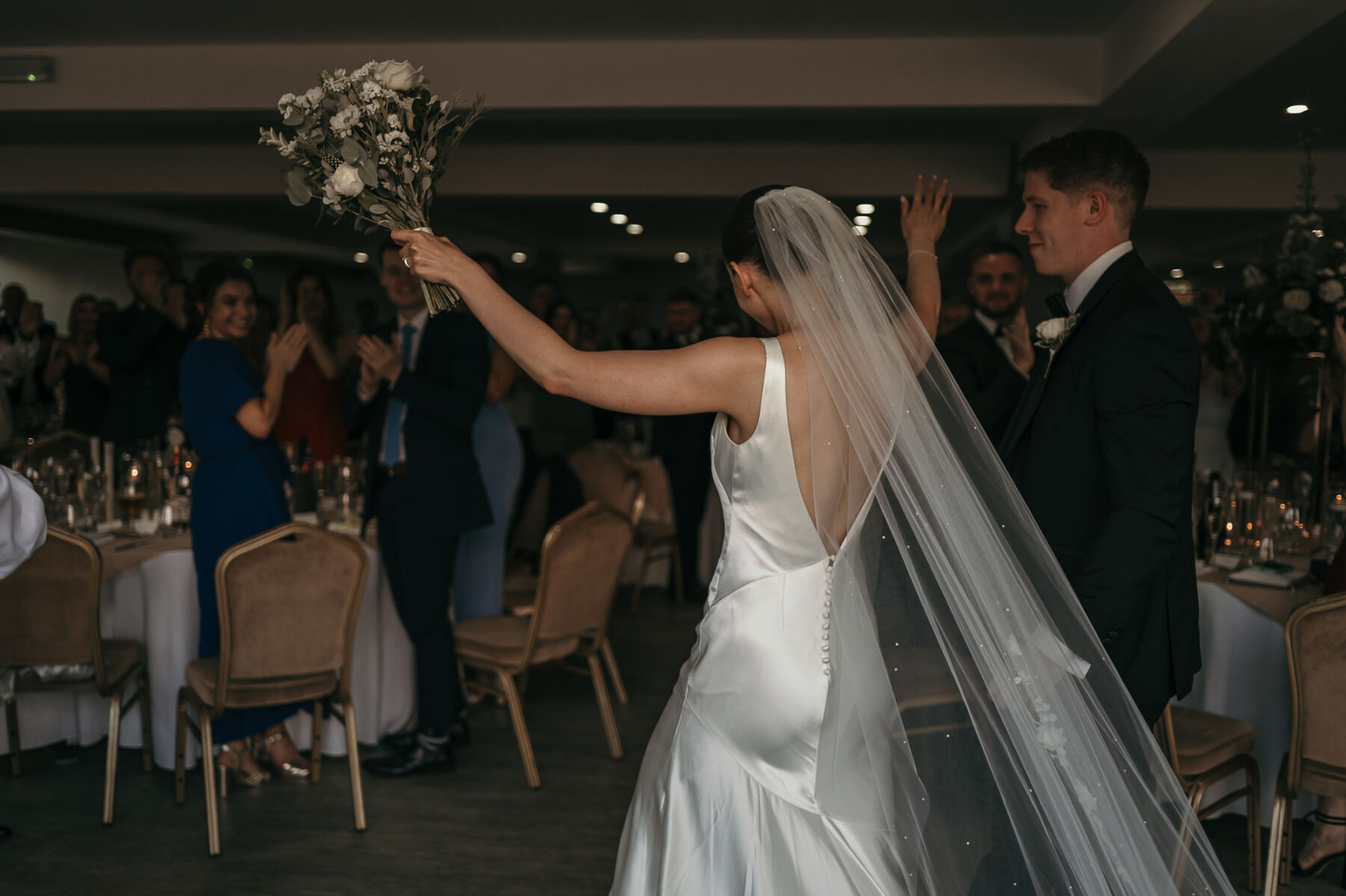 A Modern & Elegant Manchester Hall Wedding for Hannah in Theia Couture 26 38 Manchester Hall wedding