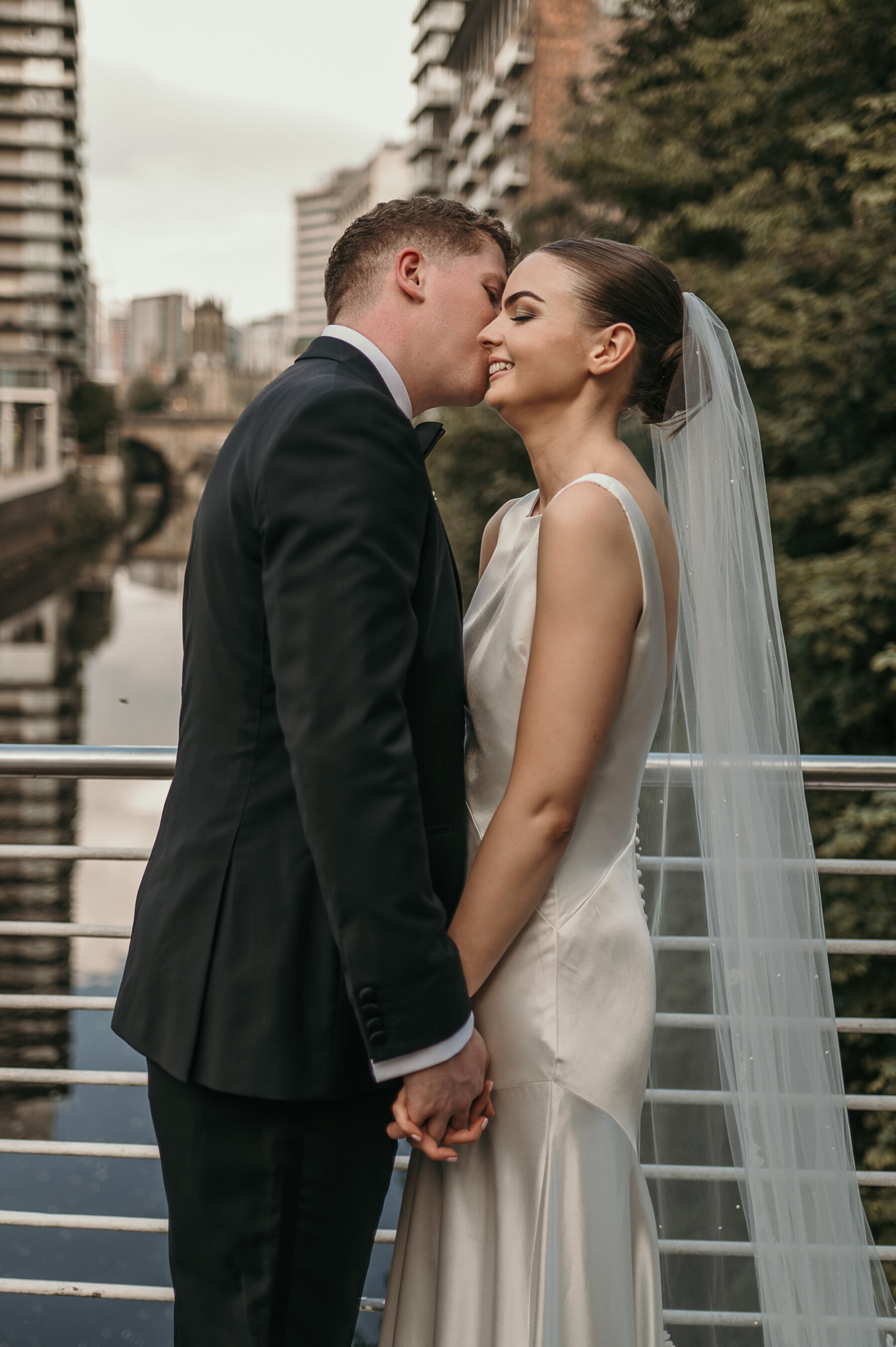 A Modern & Elegant Manchester Hall Wedding for Hannah in Theia Couture 21 48 Manchester Hall wedding