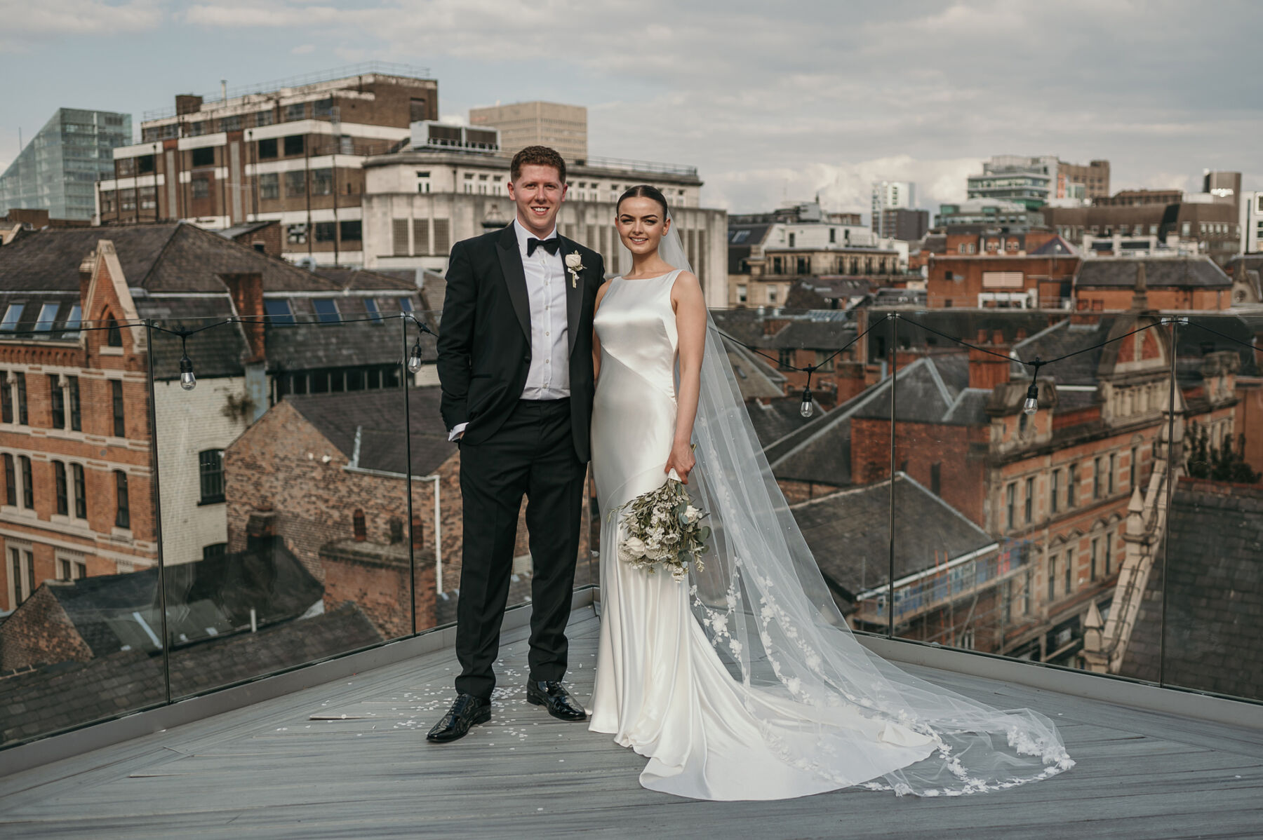 A Modern & Elegant Manchester Hall Wedding for Hannah in Theia Couture 25 57 Manchester Hall wedding 1