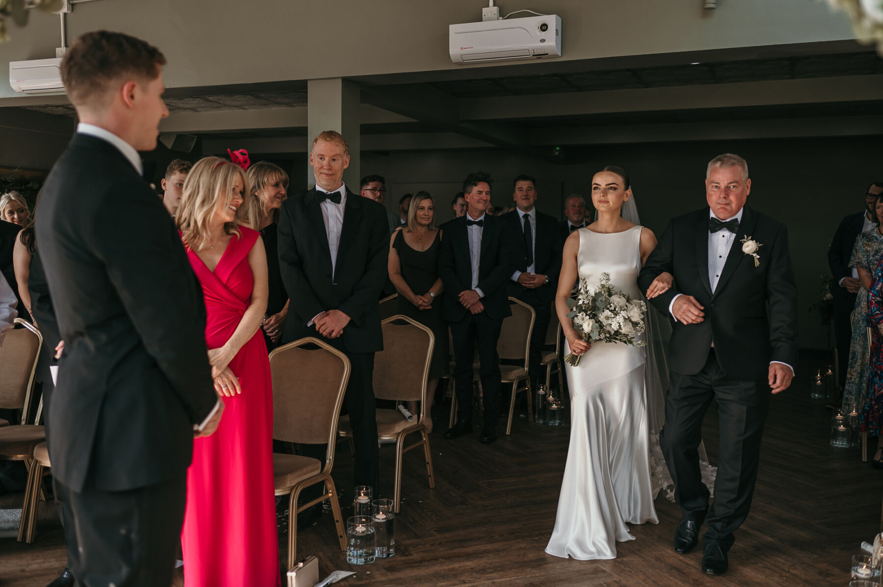 A Modern & Elegant Manchester Hall Wedding for Hannah in Theia Couture 15 64 Manchester Hall wedding
