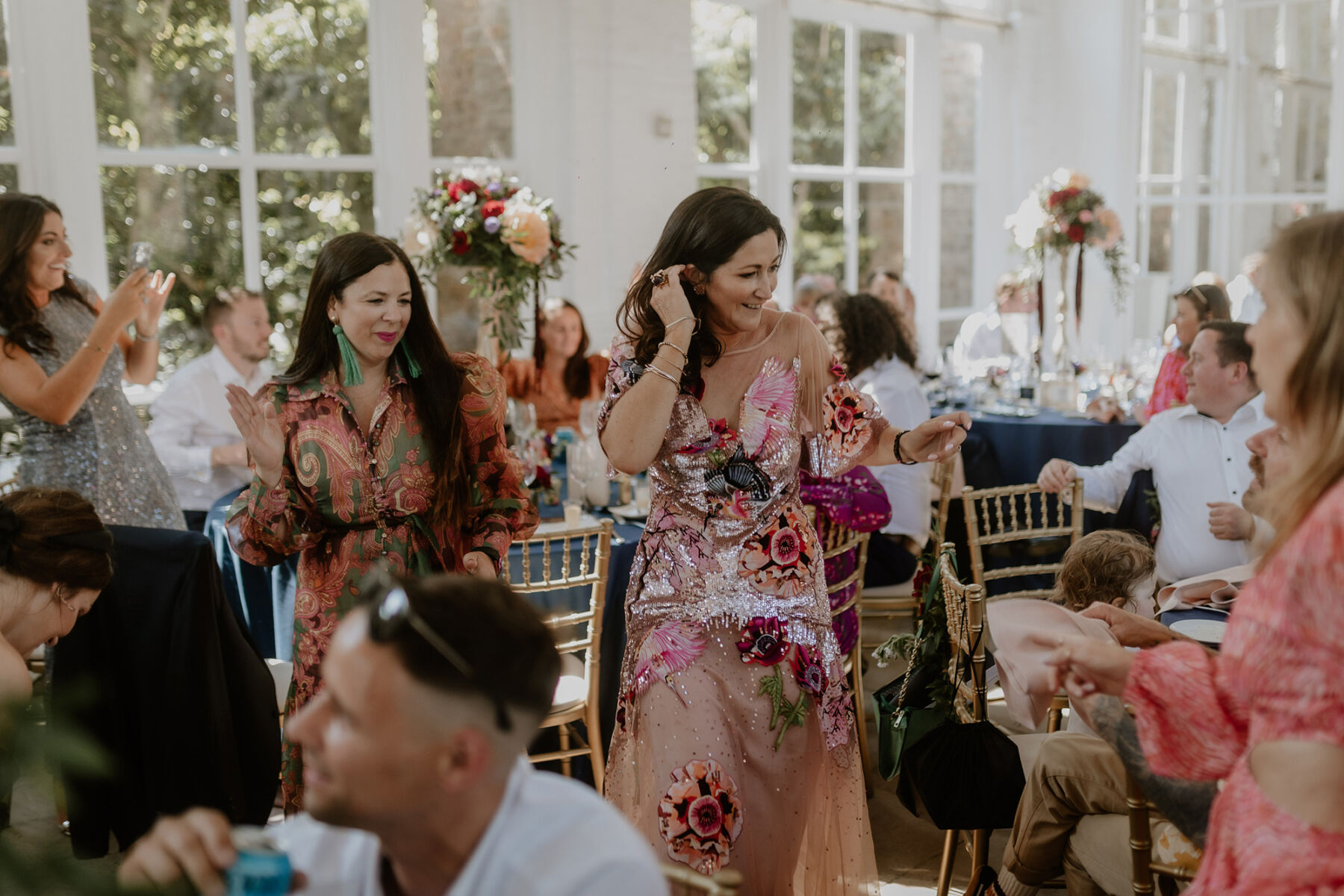 Temperley London Petal Dress for a Wildflowers and Gypsy Goddess Inspired Wedding in London 32 68 Petal Gown Temperley London Orangery Holland Park Wedding