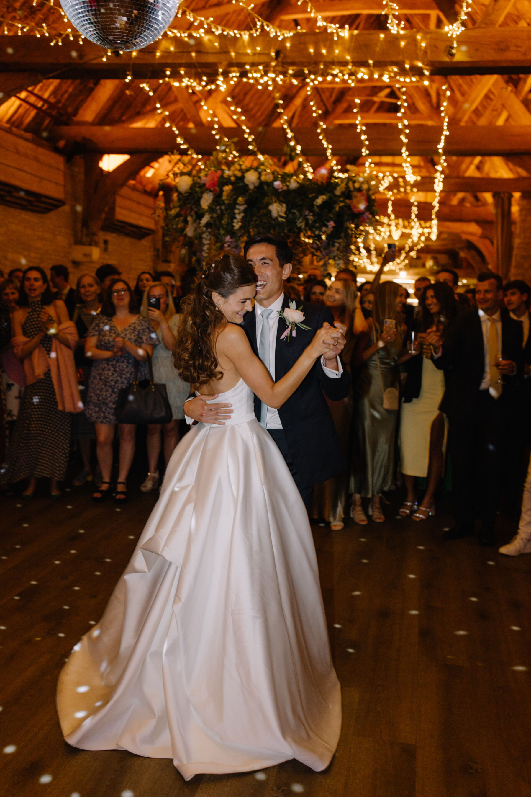 A Tythe Summer in Six Dresses: How Bride Hilly Found Her Suzanne Neville Gown 23 7 Tythe Barn Launton Wedding Cotswolds 1