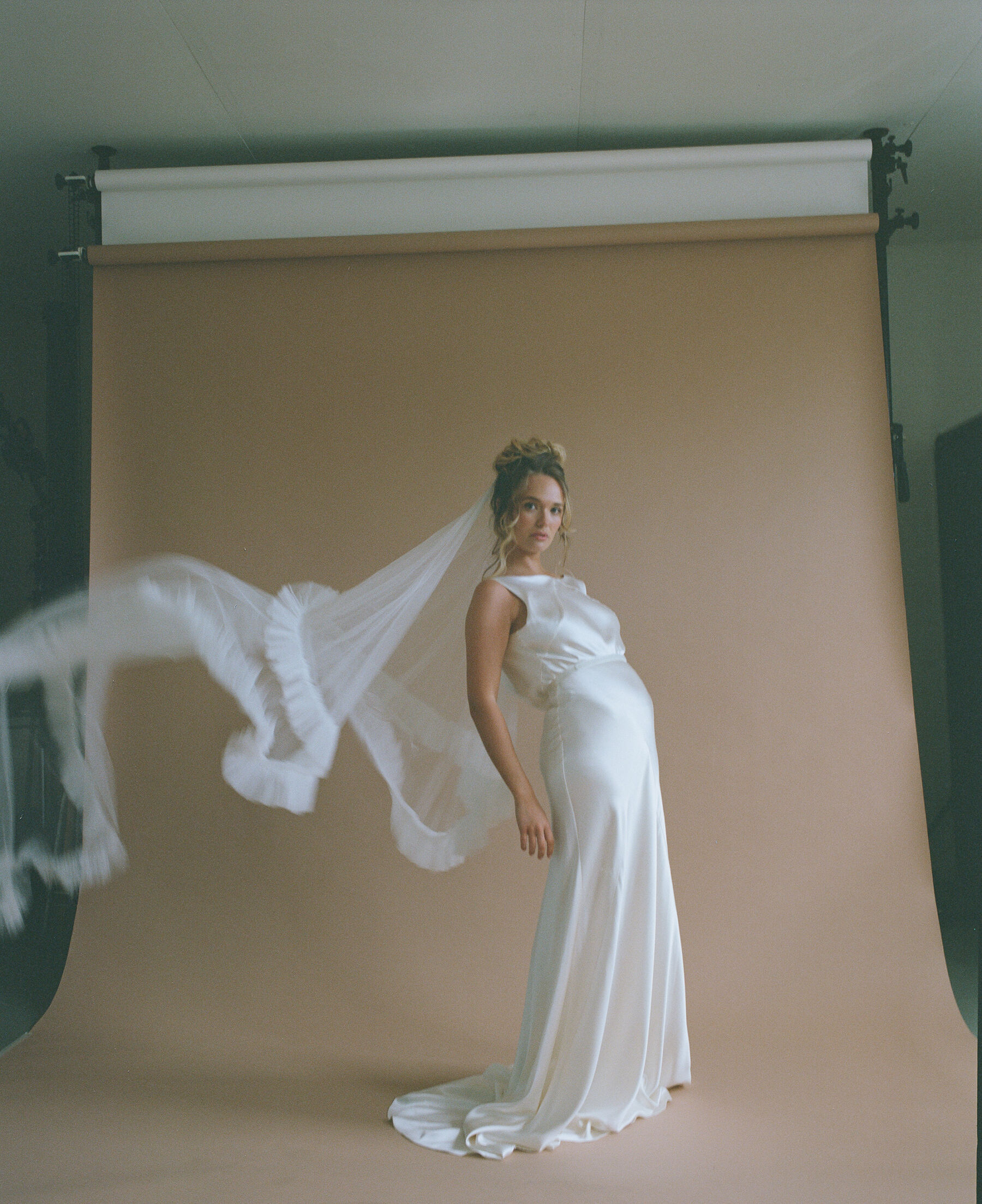 Timeless Bridal Elegance: Kate Beaumont's Sustainable Silk Wedding Dress Designs in Analogue Photography 47 113 Kate Beaumont Analogue Bridal Shoot copy