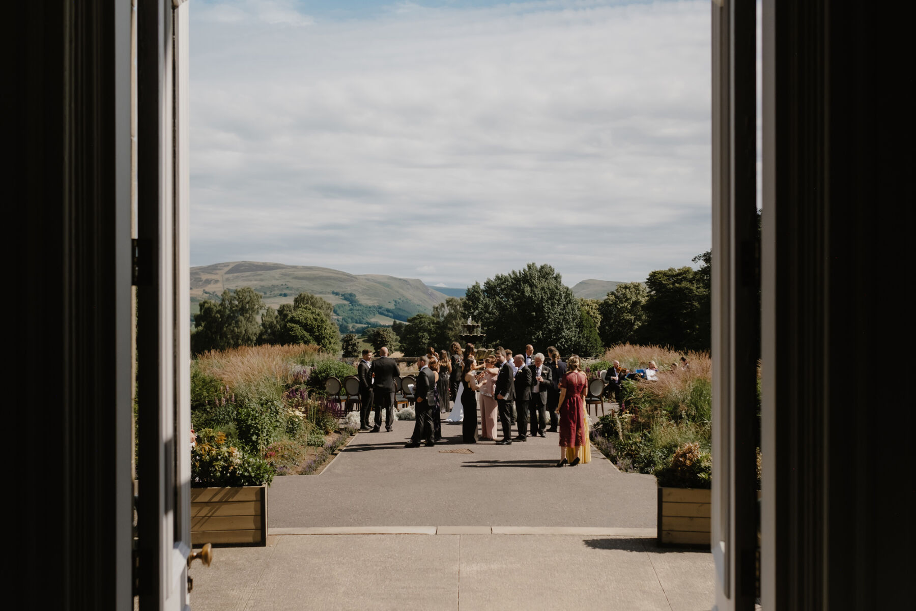 Jess in Suzanne Neville for her Black Tie Wedding at Gleneagles, Captured by Harper Scott Photography 31 114 Gleneagles Wedding Suzanne Neville Bridal Gown