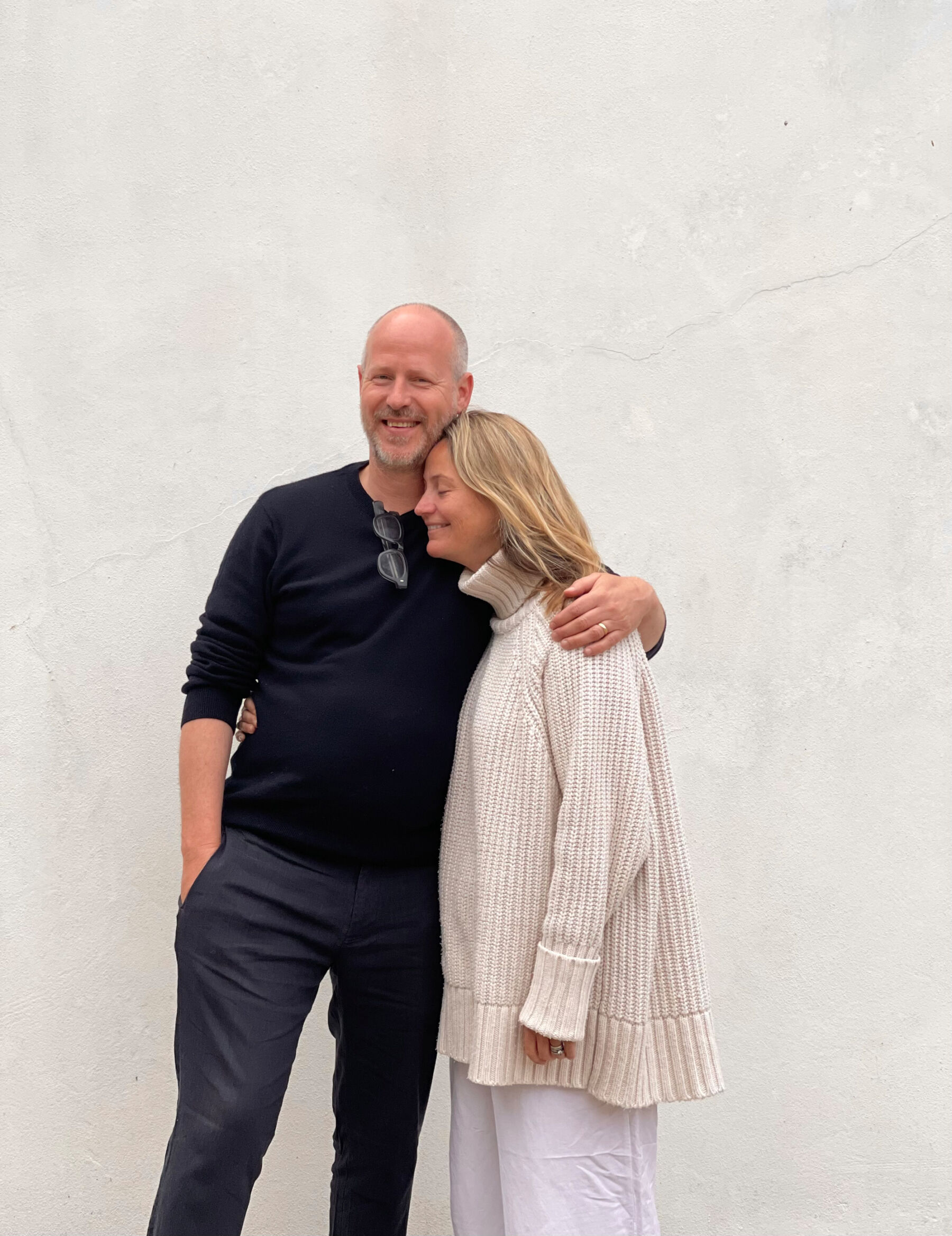 Podcast #3: Emmy Scarterfield of Emmy London, on Creative Design, Parenthood, Building a Luxury Brand With Her Husband and The Secret To Comfortable Wedding Shoes 4 Emmy Scarterfield of Emmy London with her husband and company Managing Directory, Richard Higgins aka, Dickie.