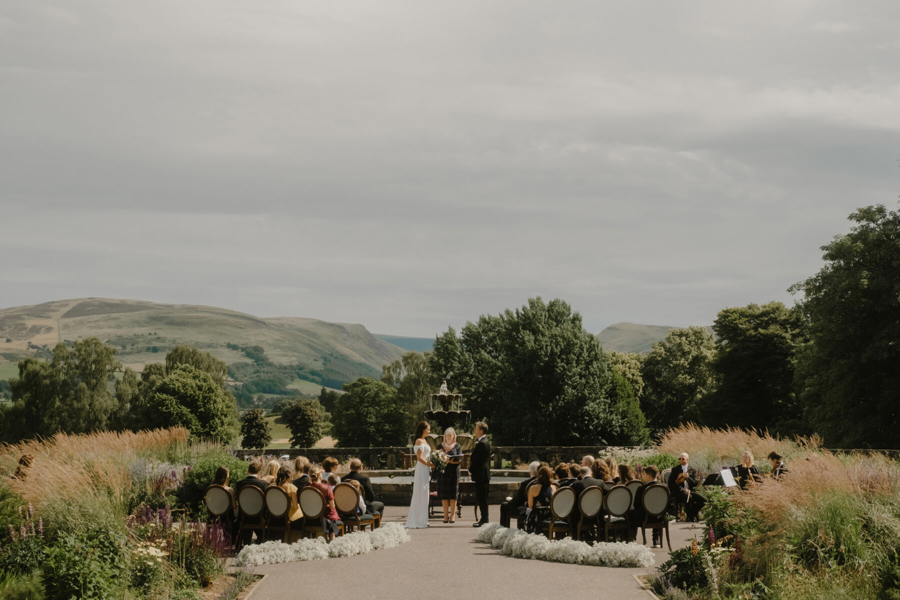 Jess in Suzanne Neville for her Black Tie Wedding at Gleneagles, Captured by Harper Scott Photography 20 51 Gleneagles Wedding Suzanne Neville Bridal Gown