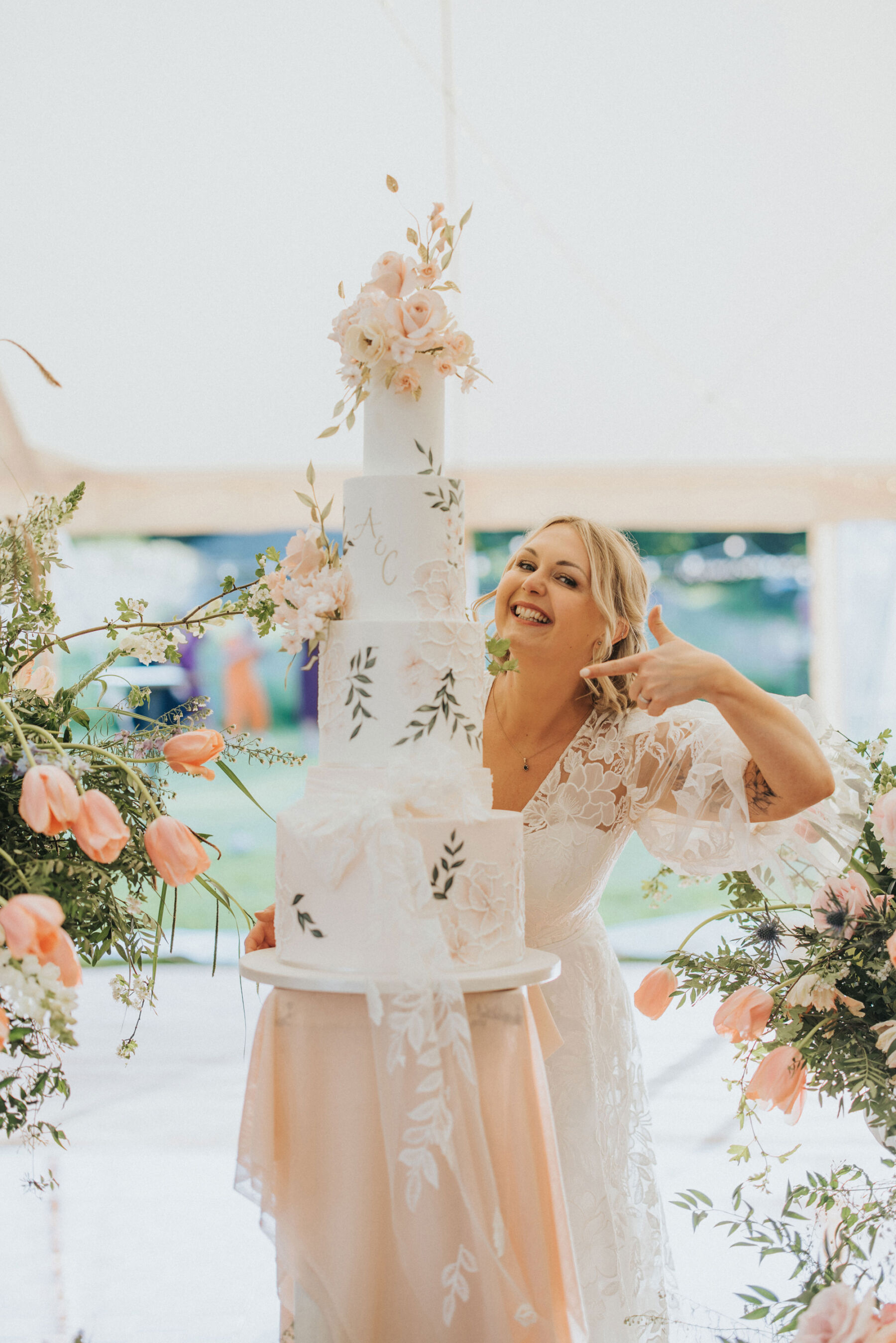Anna and Chris's Enchanting Spring Wedding at Jervaulx Abbey With Pastel Flowers and a Savin London Dress 45 94 Jervaulx Abbey Wedding