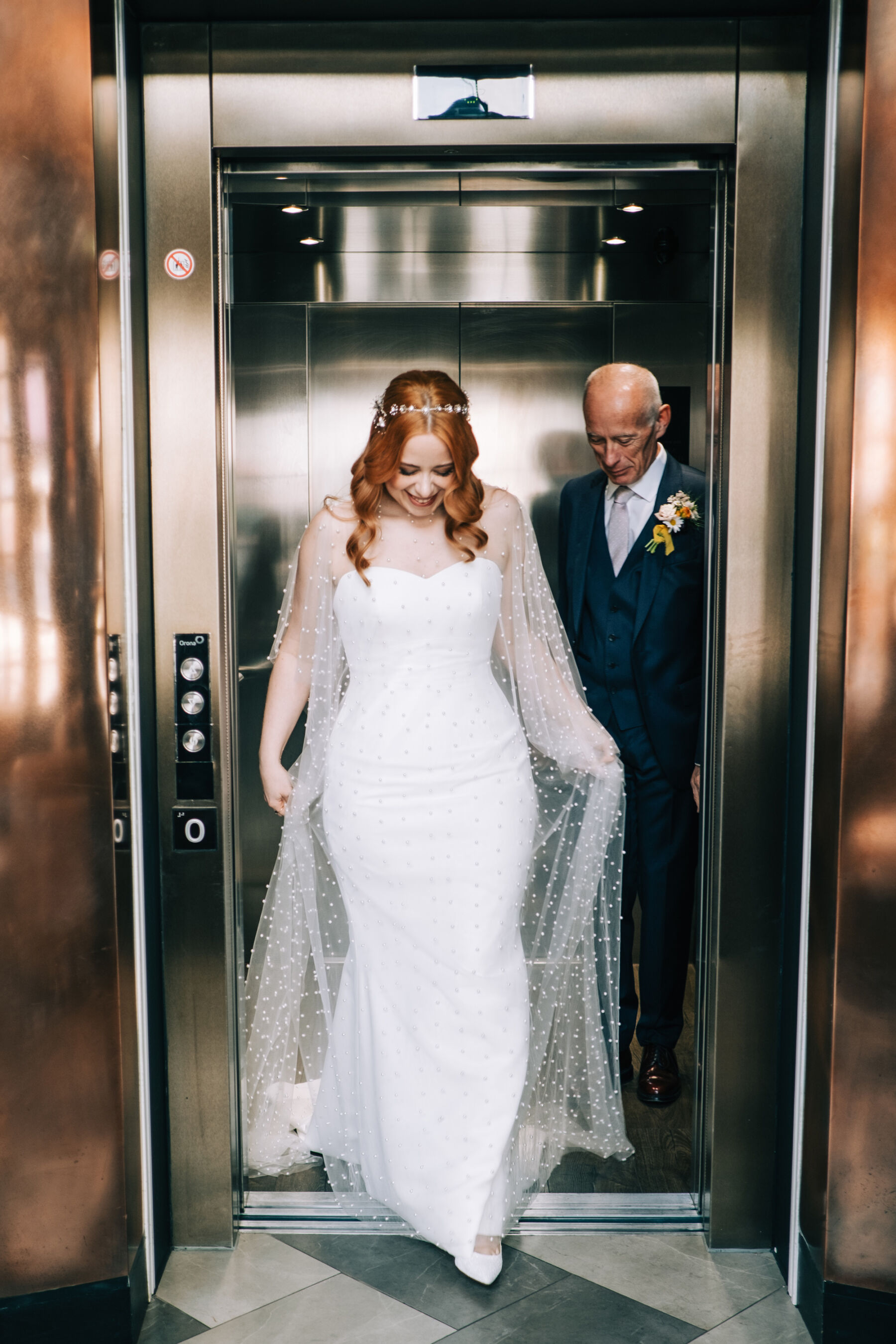 A Trinity Buoy Wharf Wedding With Subtle 70's Style for Jo, in a Sassi Holford Gown & Pearl Cape Veil by Jesus Peiro 11 JJ wedding 080423 26