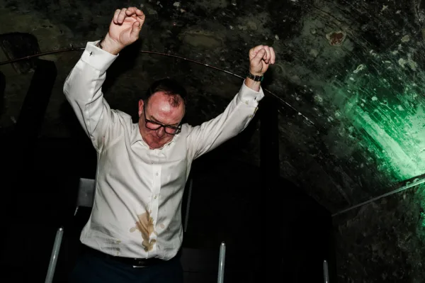 Dad's gets wild on the dance floor.