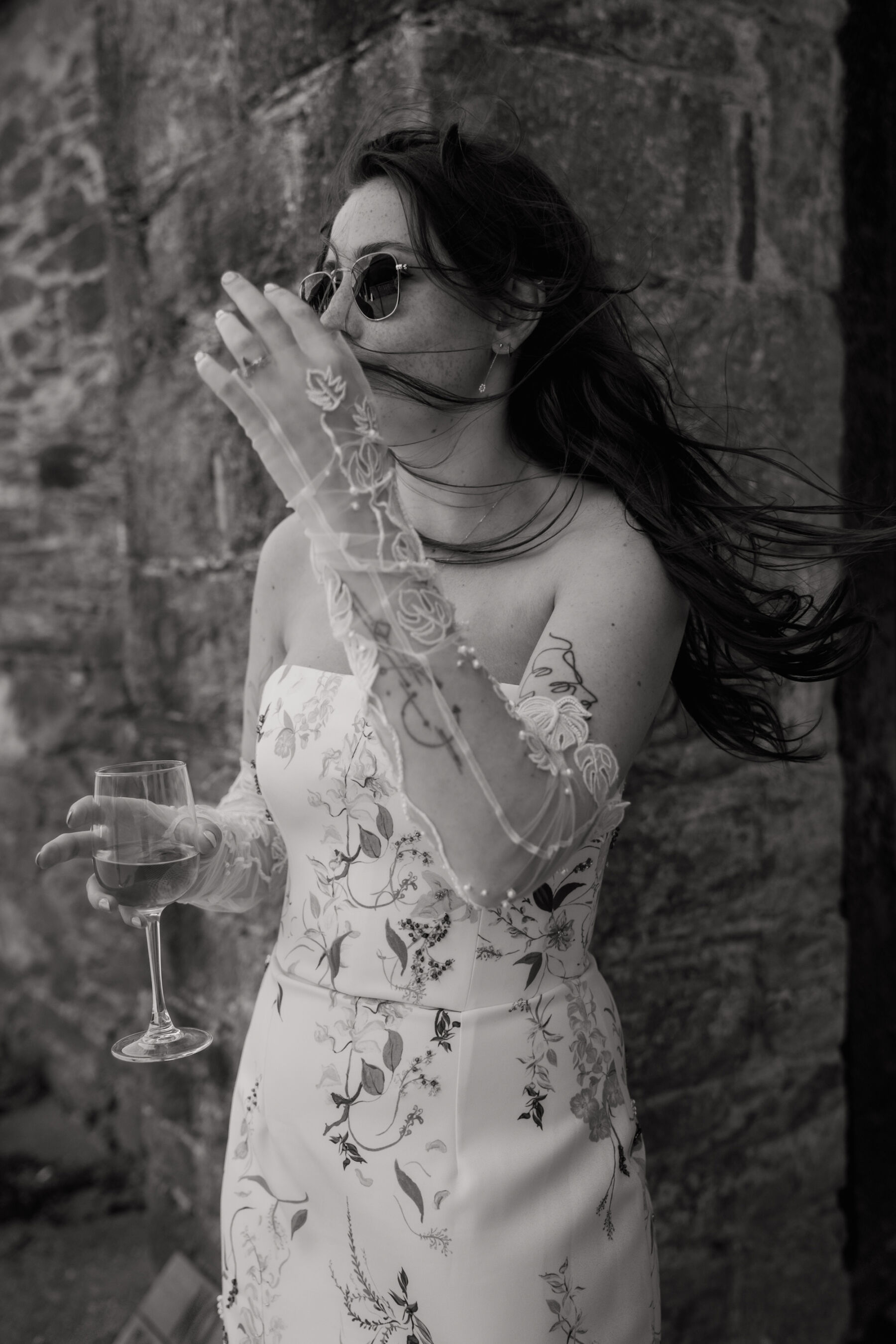 Sarah, in Hermione de Paula, for her Botanically Inspired Wedding at Anrán in Devon 25 131 Anran Wedding Devon Hermione de Paula Bride