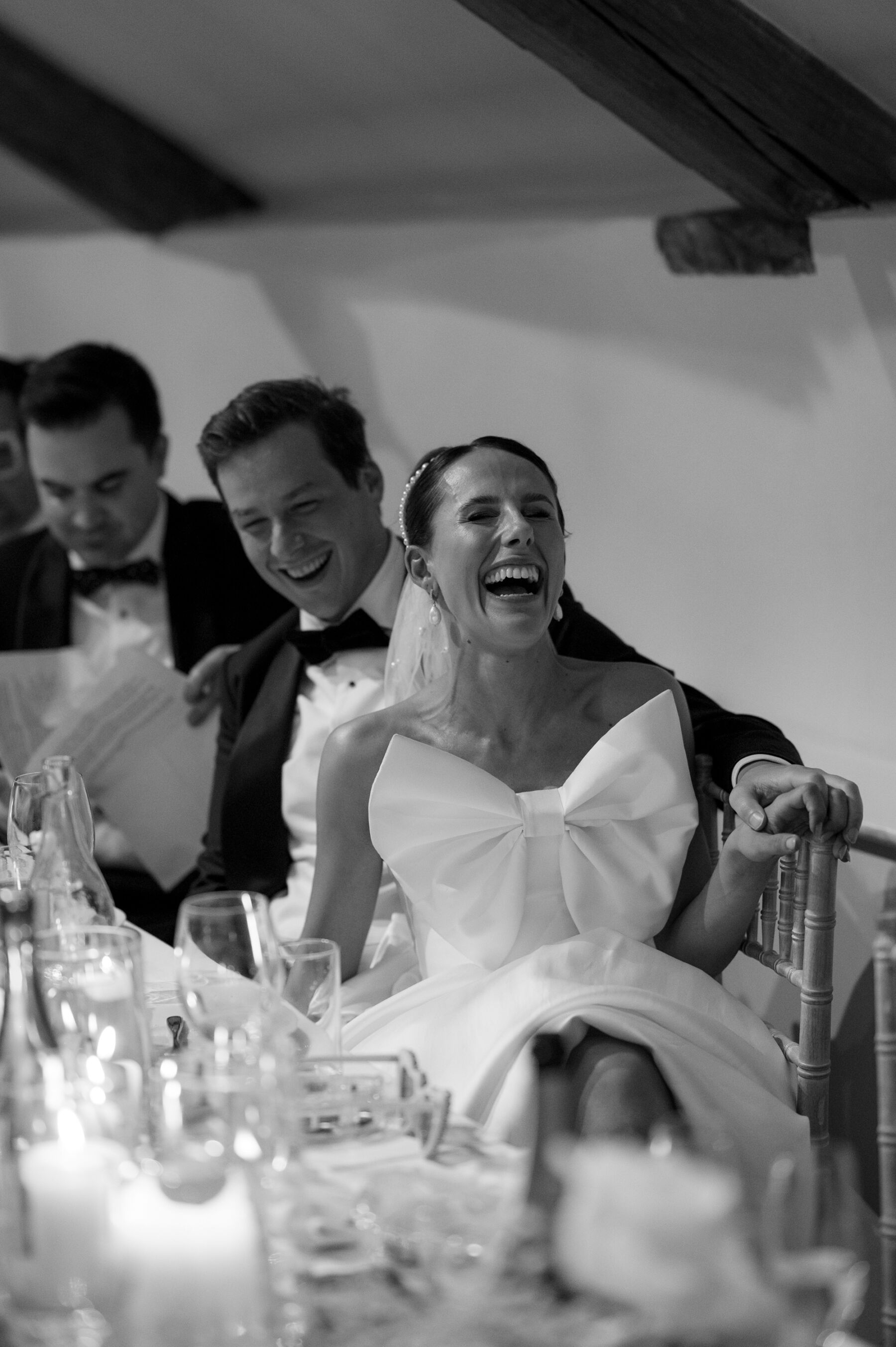 A Huge Bow, Mini Dress & Feathers & Lots of Effortless Glamour & Fun for Ellie & Fred's Country House Wedding at Pennard House in Somerset 45 213 Pennard House Wedding Kate Edmondson Bridal dress