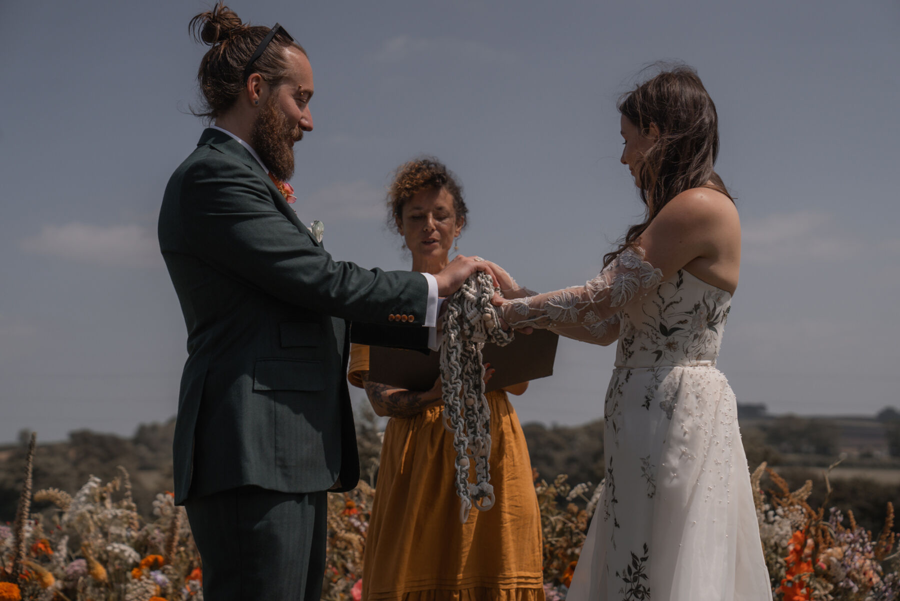 Sarah, in Hermione de Paula, for her Botanically Inspired Wedding at Anrán in Devon 21 44 Anran Wedding Devon Hermione de Paula Bride