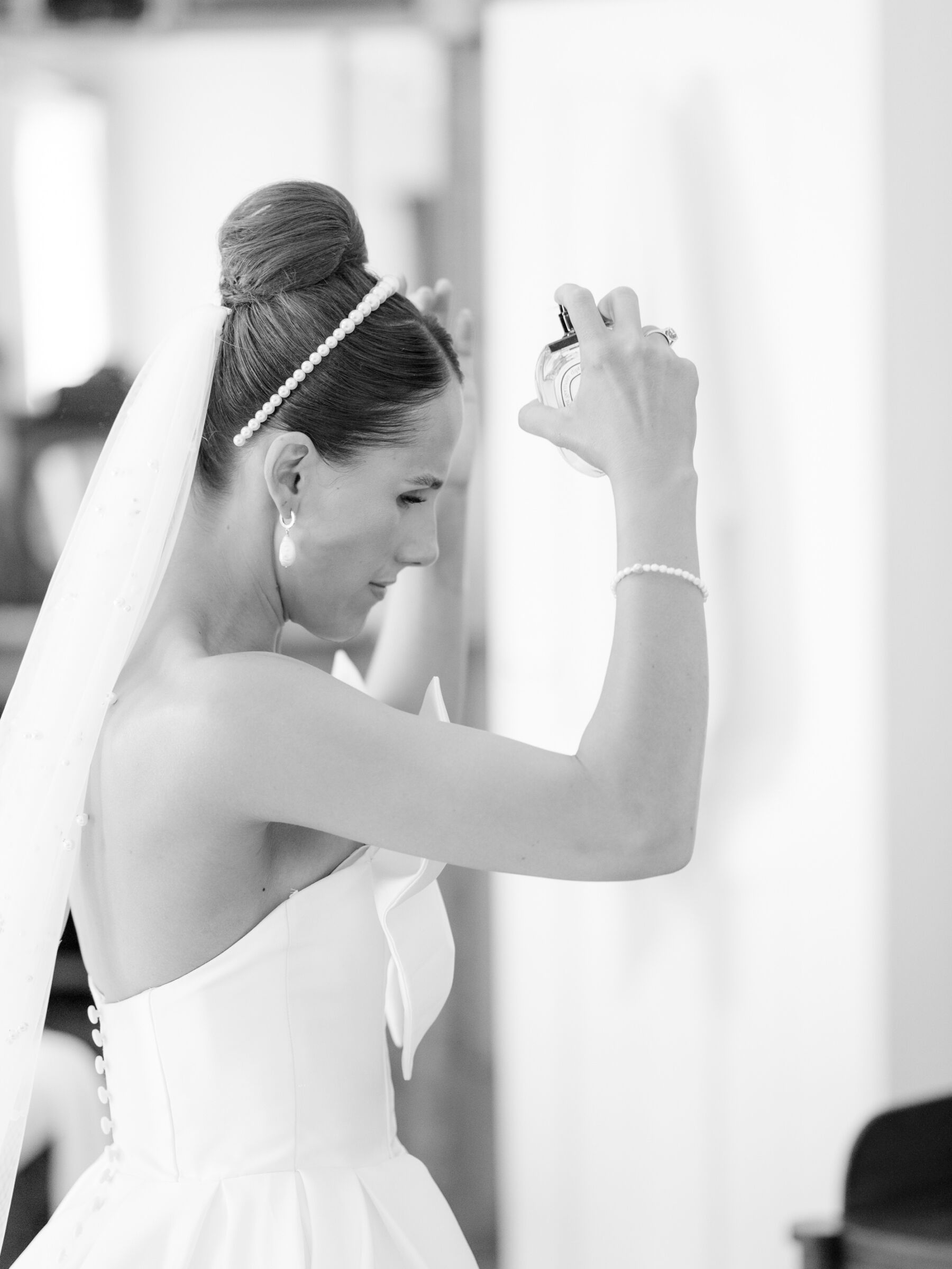 A Huge Bow, Mini Dress & Feathers & Lots of Effortless Glamour & Fun for Ellie & Fred's Country House Wedding at Pennard House in Somerset 17 73 Pennard House Wedding Kate Edmondson Bridal dress
