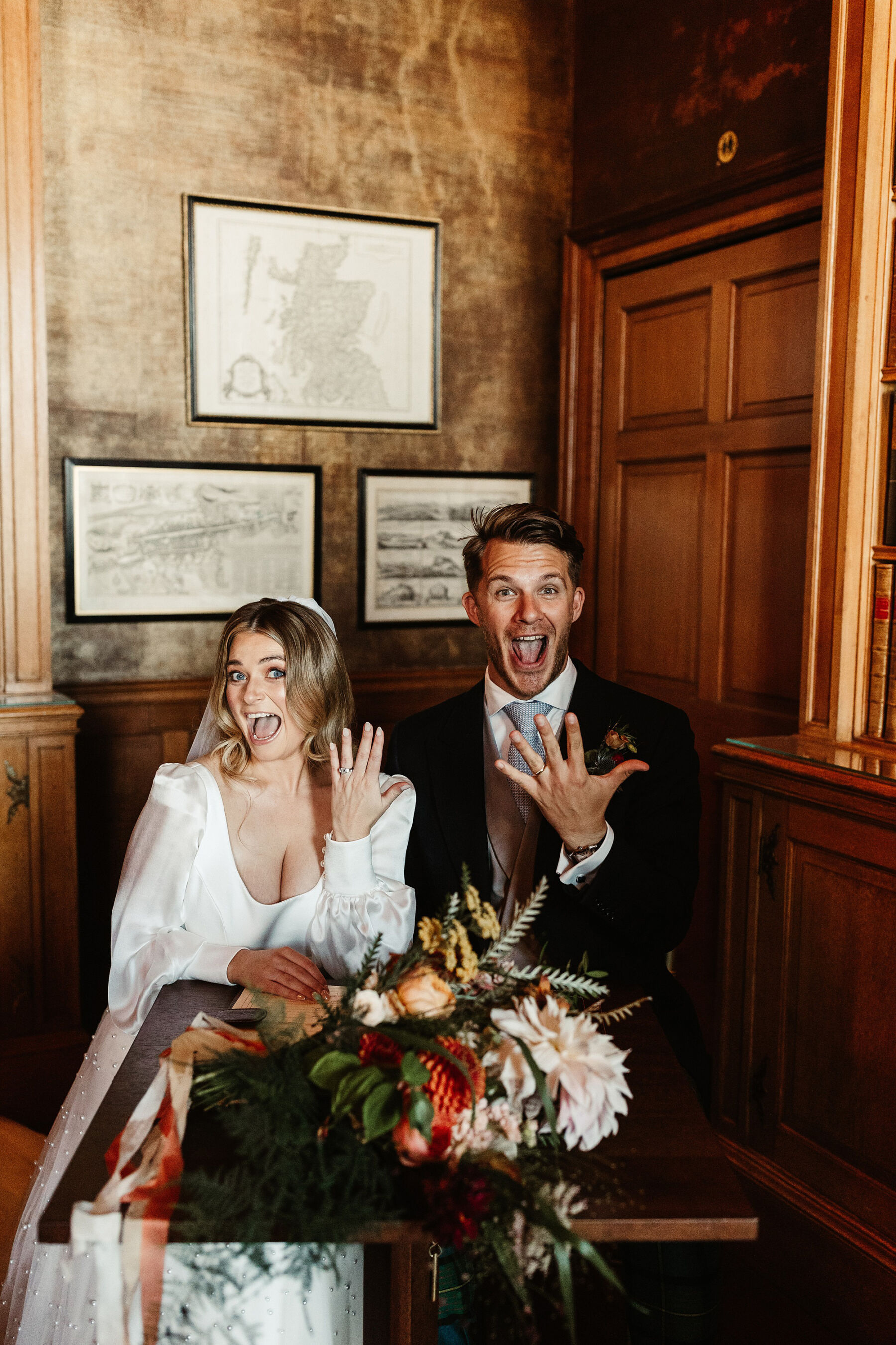 Emma Wore Sassi Holford for her Elegant Autumn Wedding at Barnbougle Castle in Scotland 30 74 Barnbougle Castle wedding Sassi Holford Bride